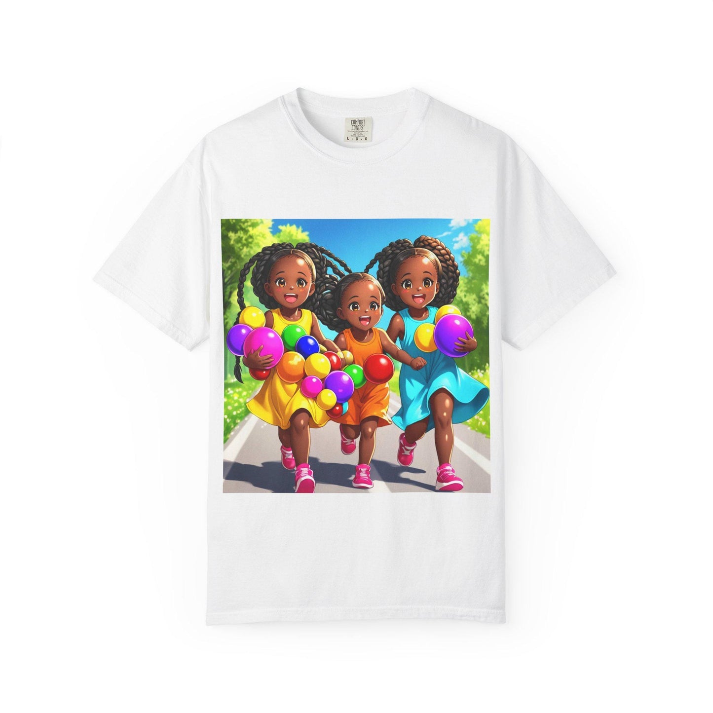 Kids Graphic T-Shirt: Colorful Playful Design, Summer Cotton Tee