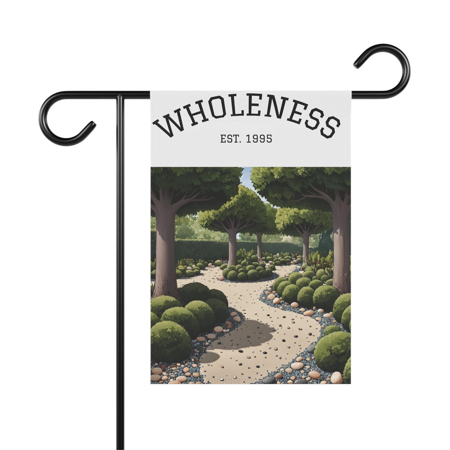 Personalized Garden Flag: Wholeness Theme, Outdoor Patio Decor