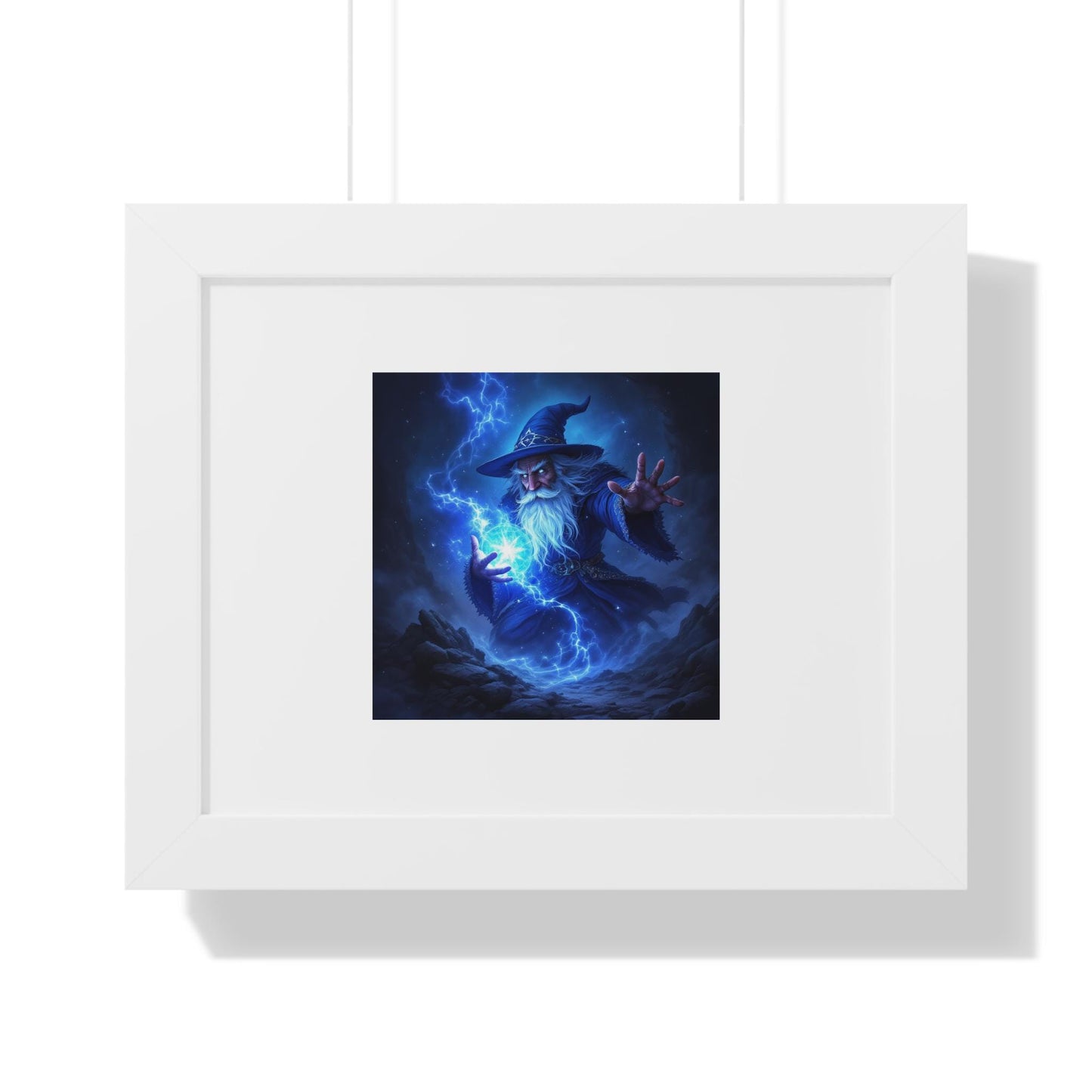 Wizard Fantasy Framed Poster: Mystical Magical Wall Art