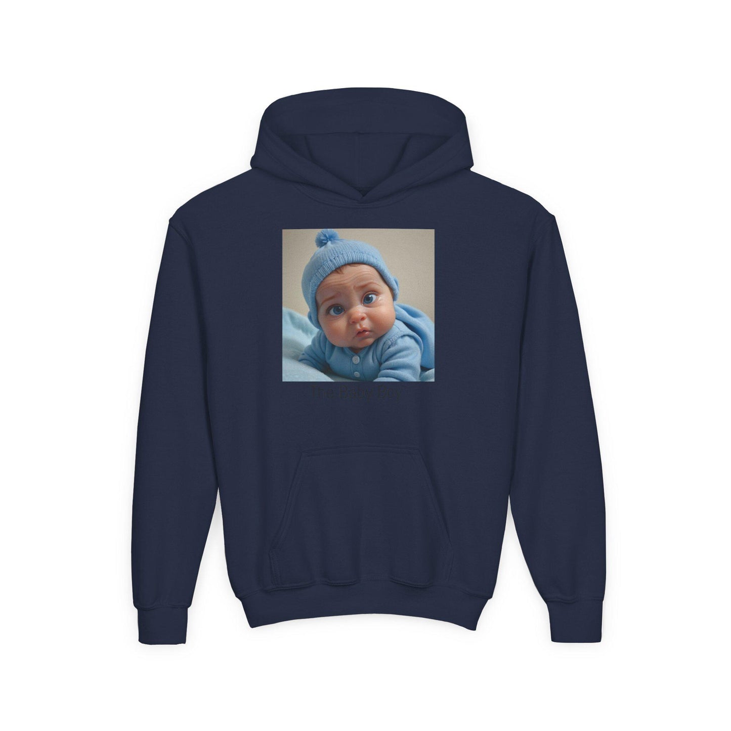Personalized Baby Boy Hoodie: Kids Cotton-Poly Blend Sweatshirt