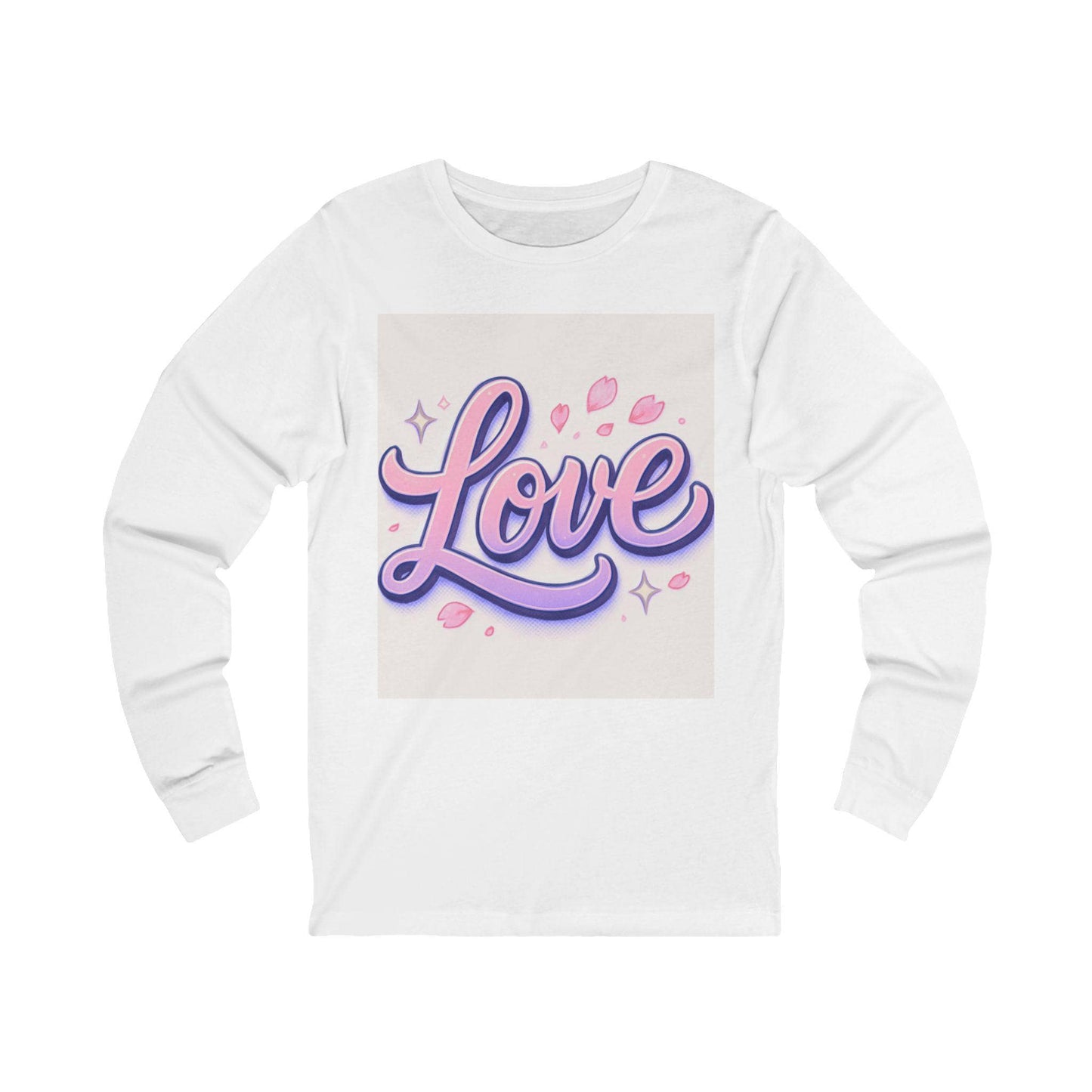 Unisex 'Love' Long Sleeve Tee: Romantic Everyday Apparel