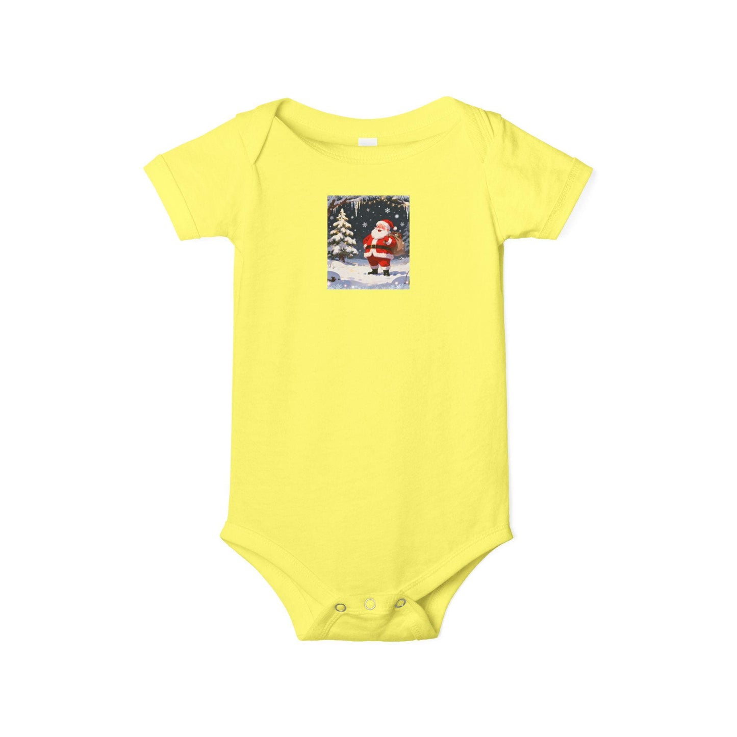 Christmas Baby Bodysuit with Santa Design, Cute Holiday Infant Outfit, Perfect Gift for Newborns, Baby Shower, Winter Celebrations