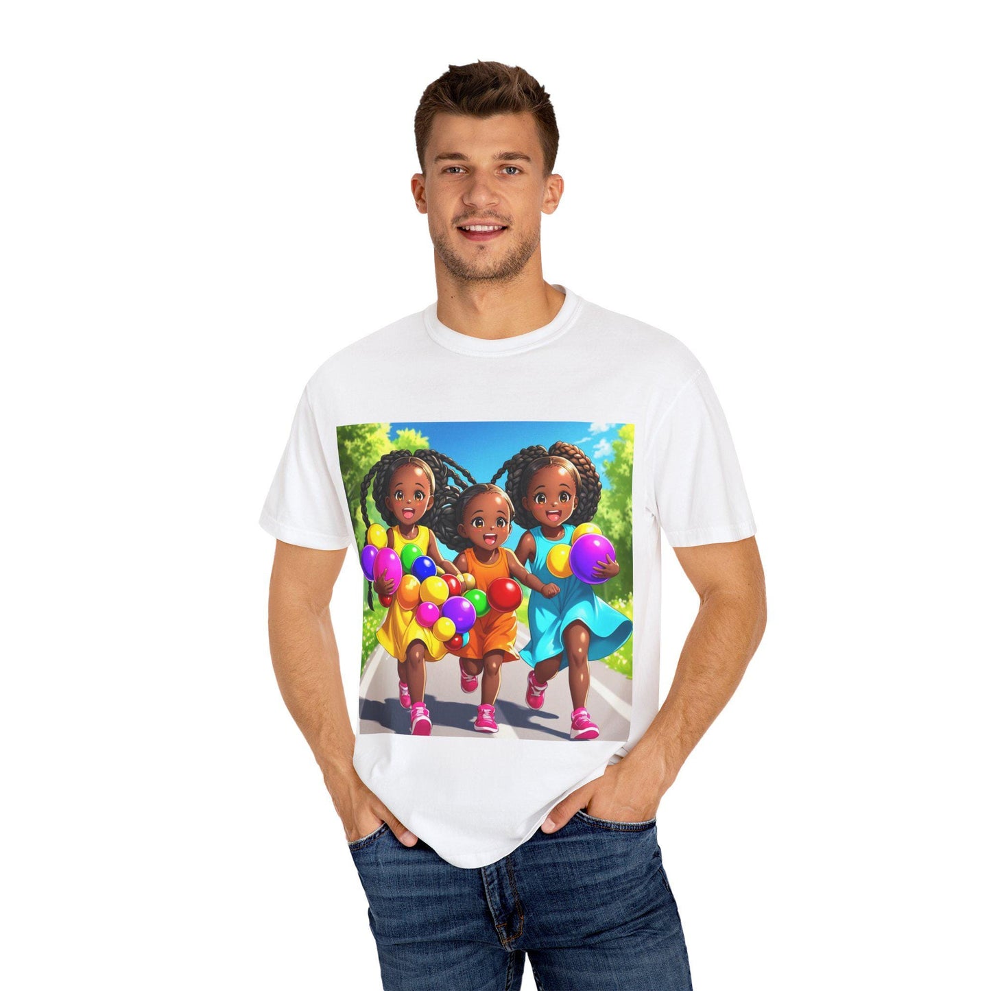 Kids Graphic T-Shirt: Colorful Playful Design, Summer Cotton Tee