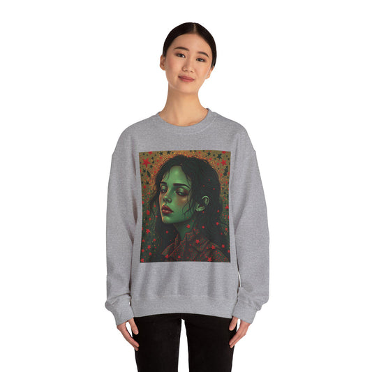 Aesthetic Portrait Sweatshirt, Cozy Unisex Crewneck, Everyday Fashion, Unique Gift, Seasonal Layering, Trendy Style