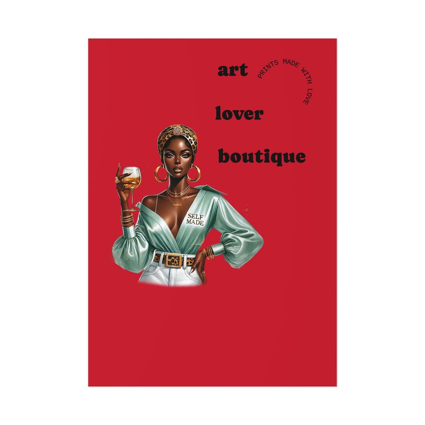 Art Lover Boutique Poster | Stylish Home Decor, Wall Art, Gift for Art Enthusiasts, Modern Design, Fashionable Decor