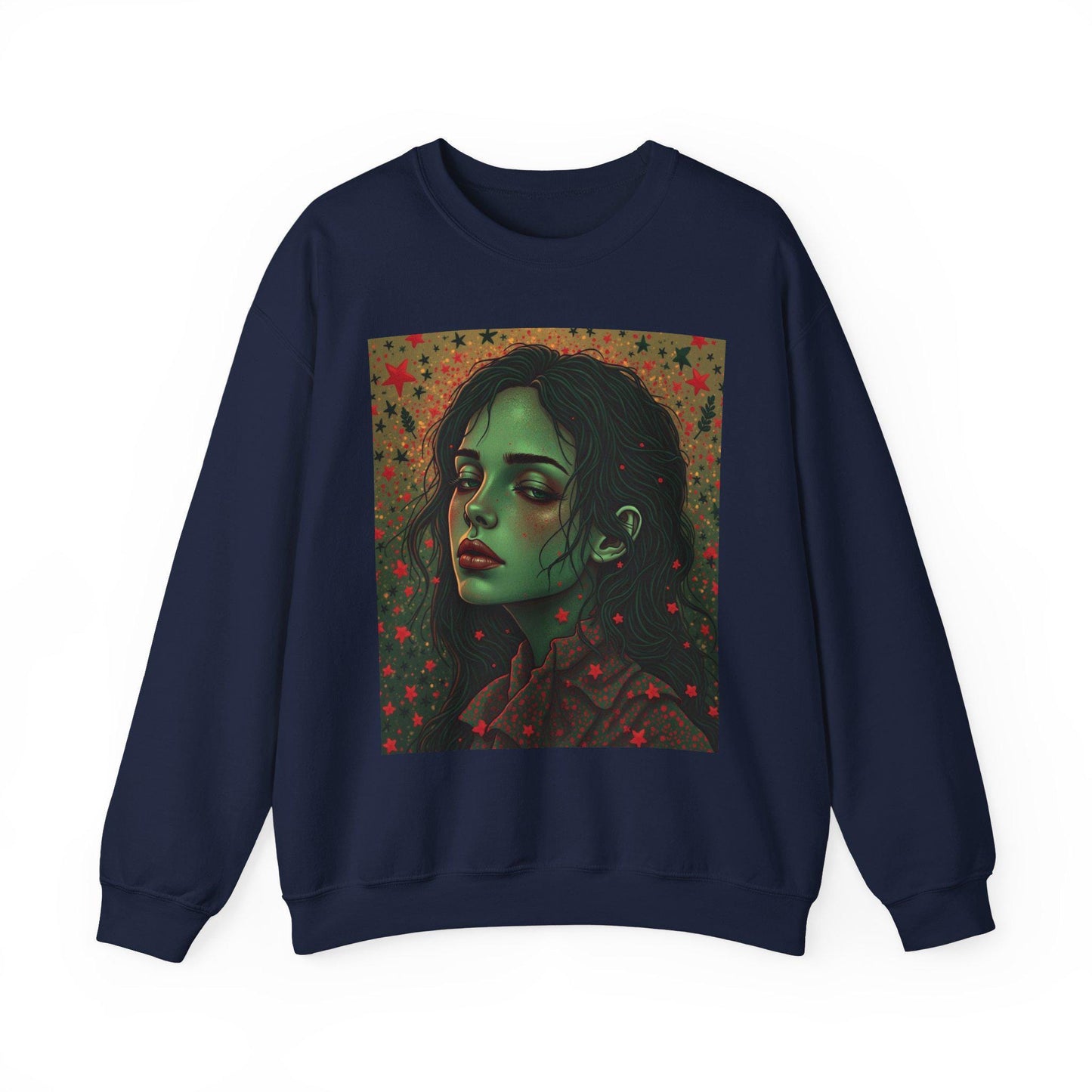 Aesthetic Portrait Sweatshirt, Cozy Unisex Crewneck, Everyday Fashion, Unique Gift, Seasonal Layering, Trendy Style