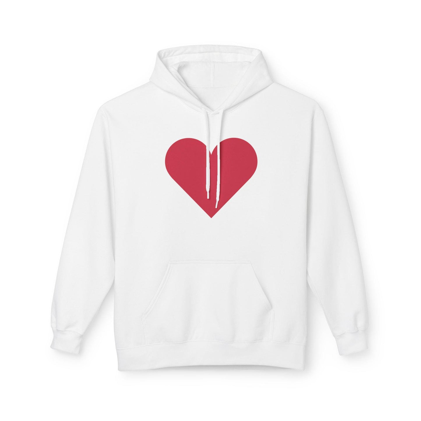 Heart Fleece Hoodie: Cozy Valentine's Day Gift