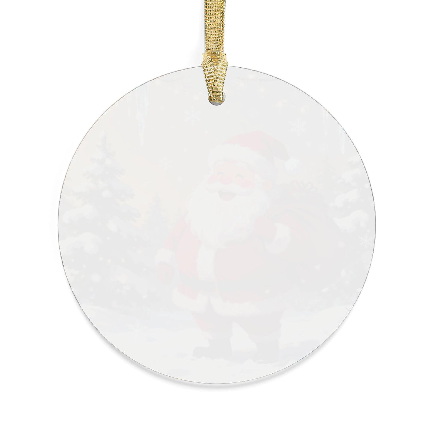 Festive Acrylic Ornaments: Santa Claus Holiday Decor, Christmas Tree Decorations, Personalized Gifts, Winter Wonderland Keepsakes