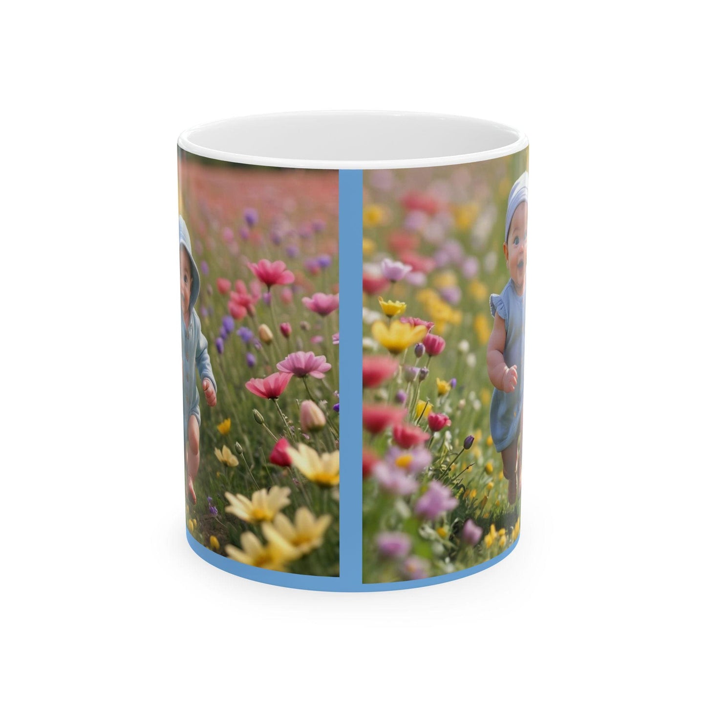 Charming Floral Baby Mug - Adorable 11oz/15oz Drinkware, Perfect for Baby Showers, Gifting, Home Decor, Birthdays, Mother's Day