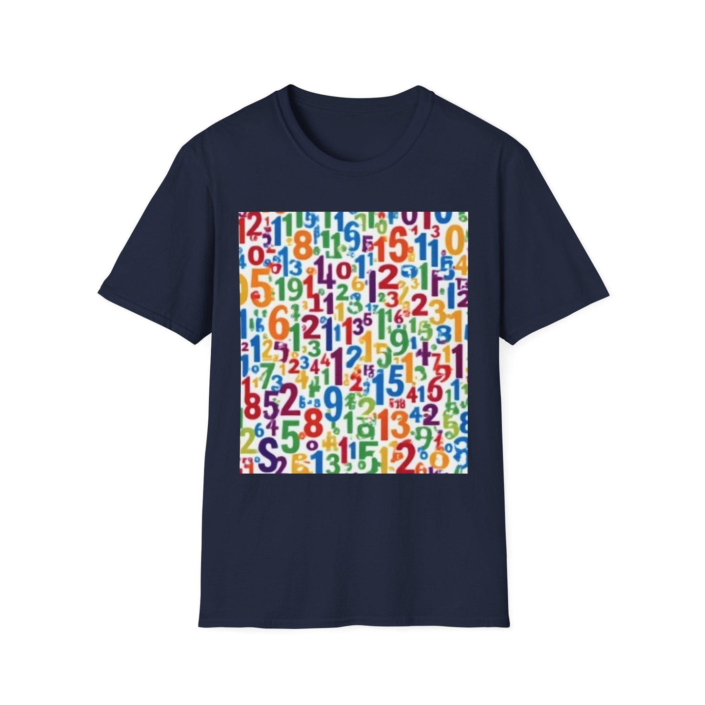Colorful Numbers Unisex T-Shirt, Vibrant Graphic Tee, Fun Educational Apparel, Gift for Teachers, Kids Learning Shirt