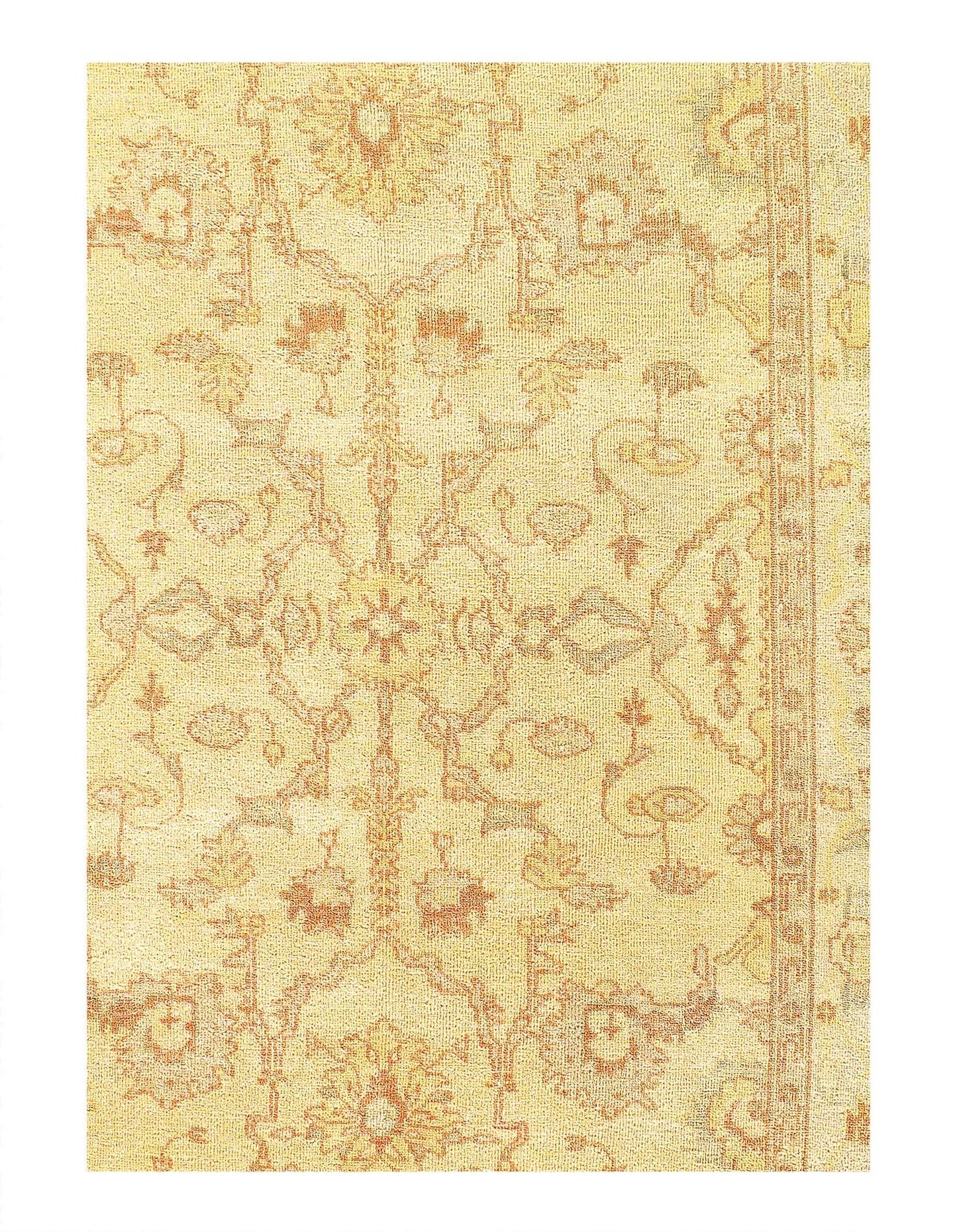 Canvello Fine Hand Knotted Oushak Design Rug - 6' x 9'