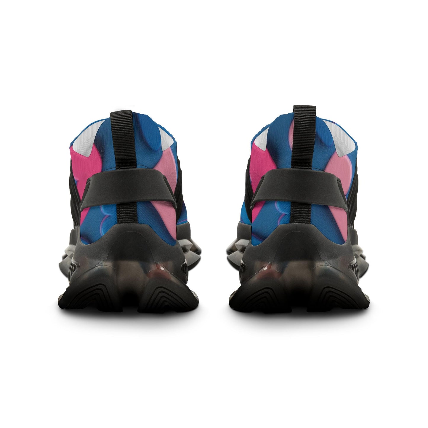 Colorful Heart Print Men's Sneakers, Stylish Athletic Footwear, Trendy Sneakers for Men, Casual Shoes, Unique Gift Idea for Him