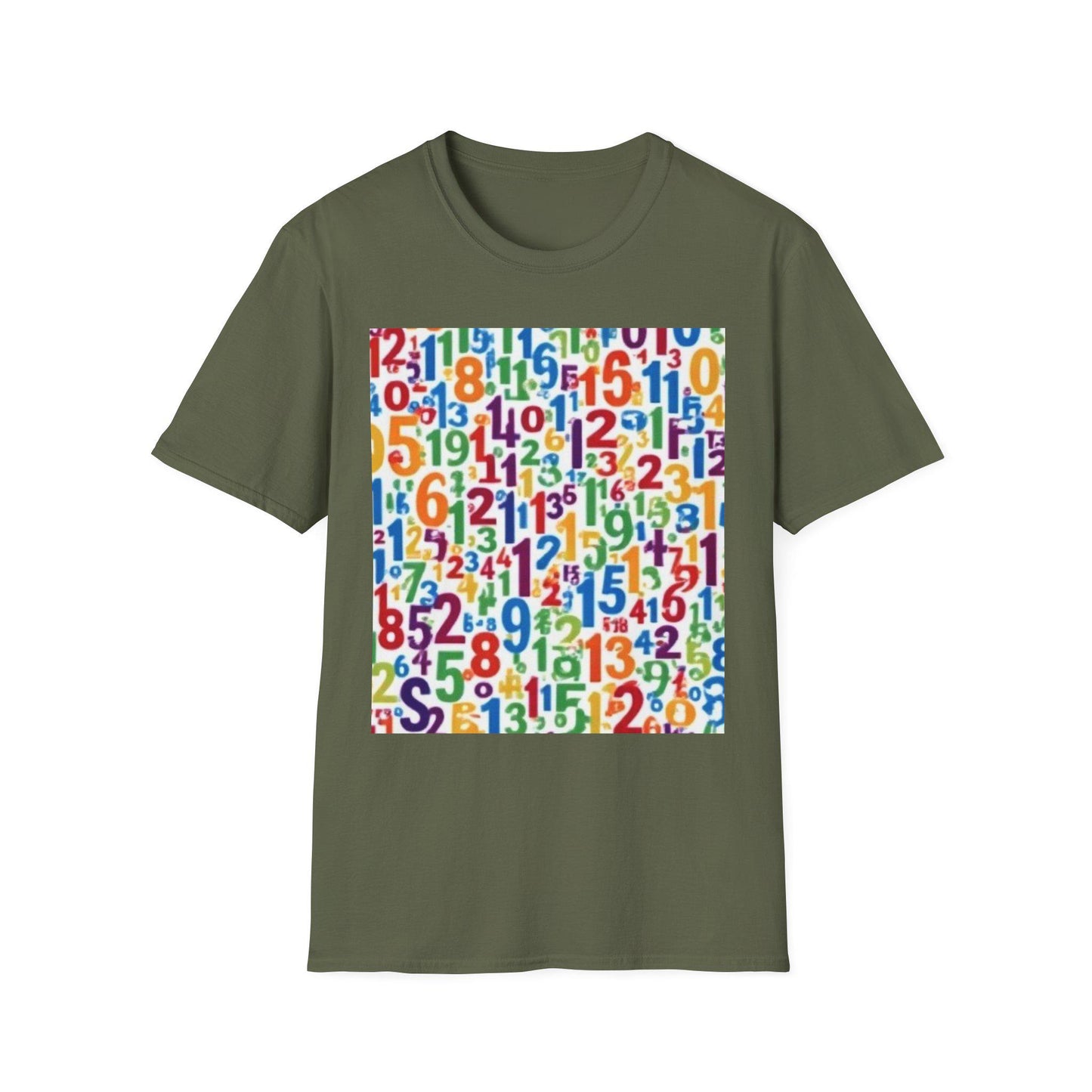 Colorful Numbers Unisex T-Shirt, Vibrant Graphic Tee, Fun Educational Apparel, Gift for Teachers, Kids Learning Shirt