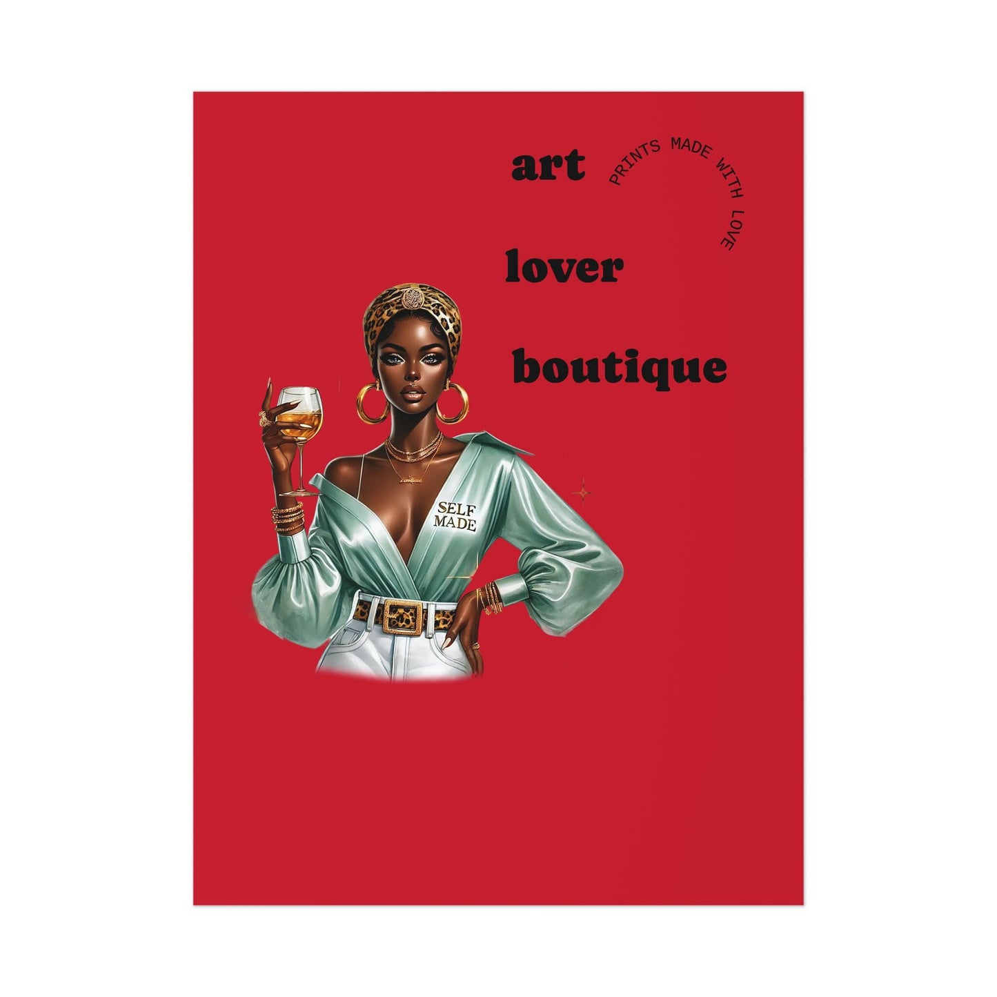 Art Lover Boutique Poster | Stylish Home Decor, Wall Art, Gift for Art Enthusiasts, Modern Design, Fashionable Decor