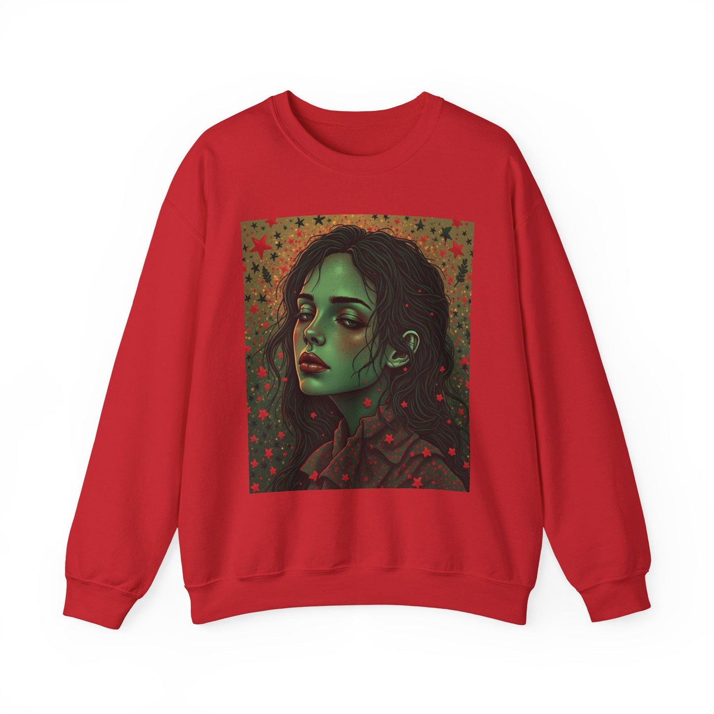 Aesthetic Portrait Sweatshirt, Cozy Unisex Crewneck, Everyday Fashion, Unique Gift, Seasonal Layering, Trendy Style