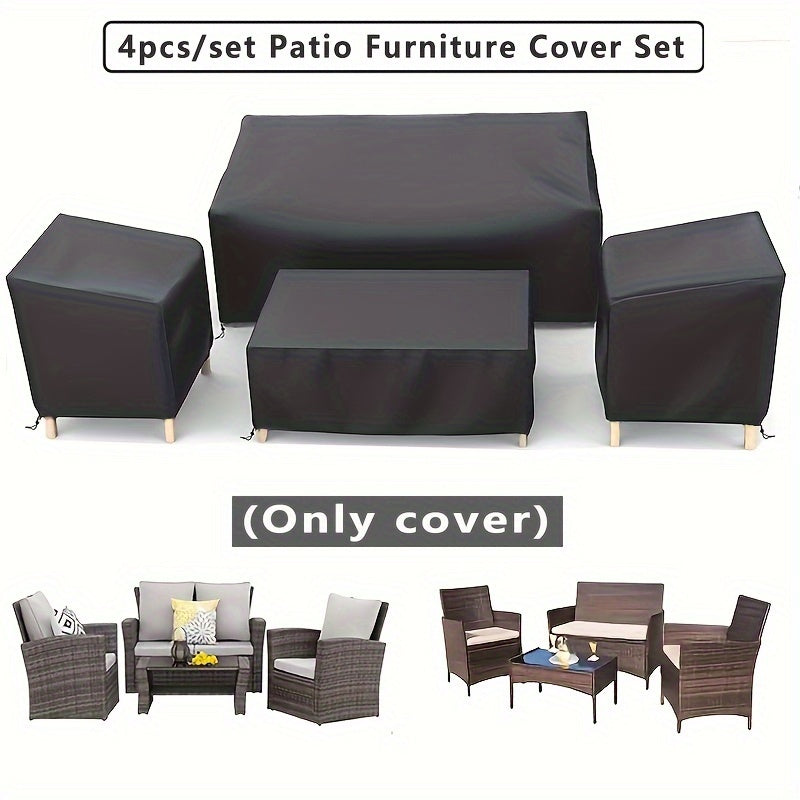 Outdoor Patio Furniture Covers Waterproof & Durable (4PCS)