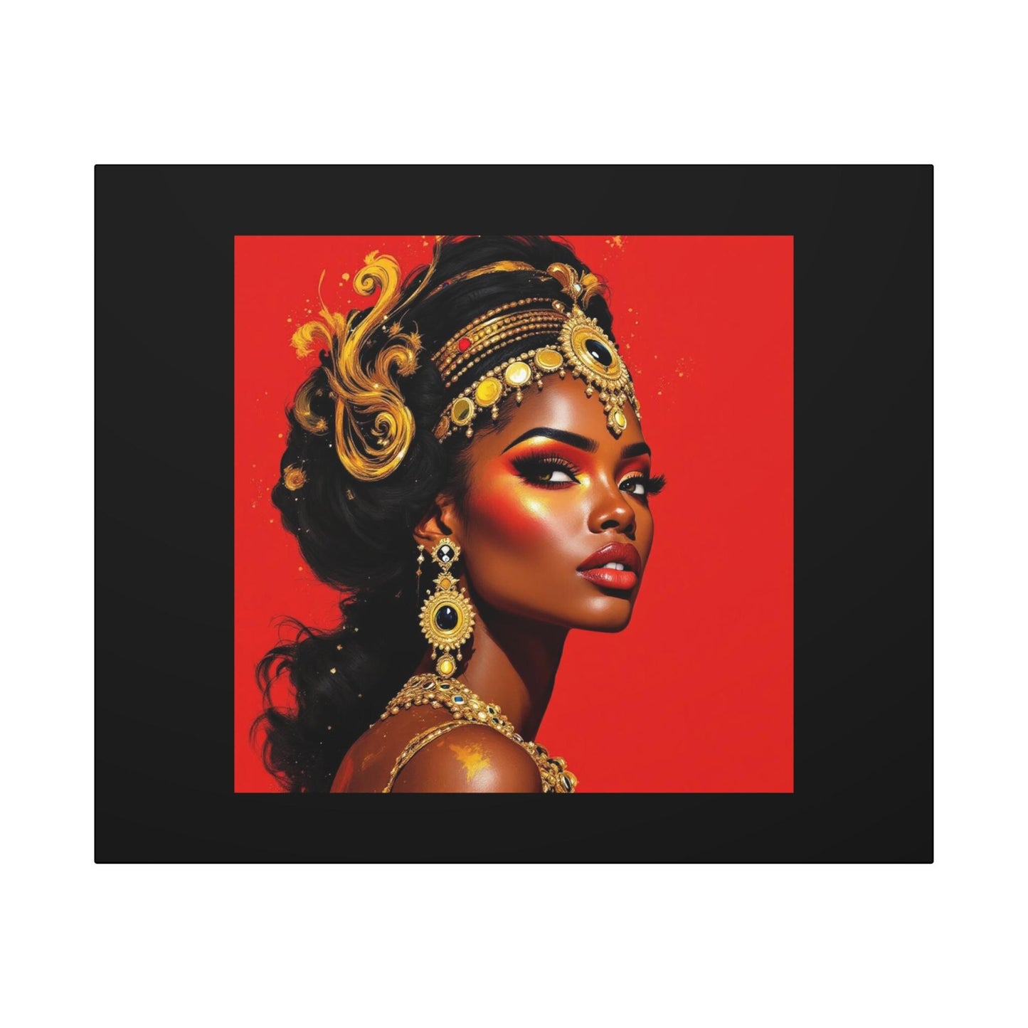 Canvas Wall Art, Vibrant Afrocentric Decor, Modern Home Decoration, Unique Gift for Art Lovers, Cultural Artwork