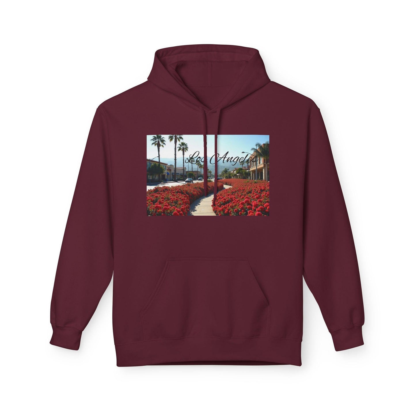 California Vibes Fleece Hoodie, Unisex Hoodie, Summer Apparel, Travel Souvenir, Gift for Her, Casual Wear, Relaxed Style