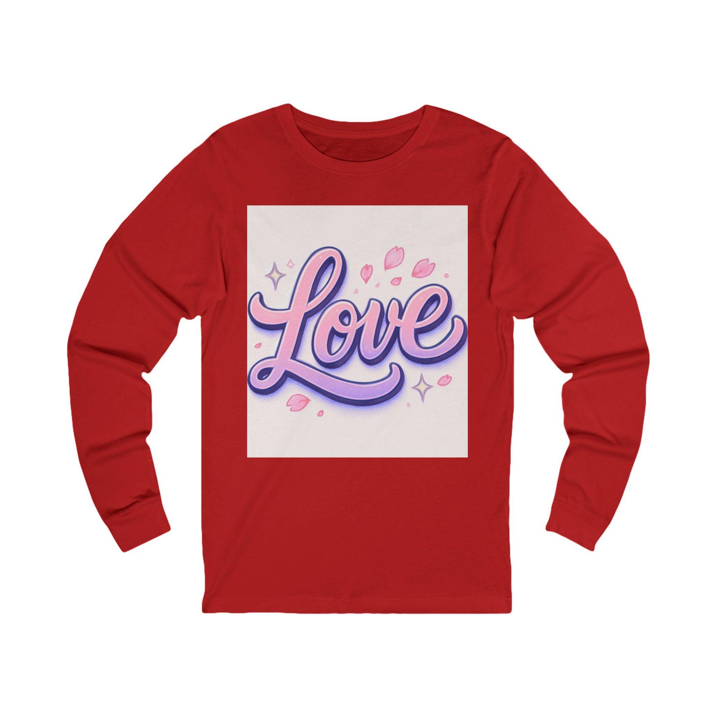 Unisex 'Love' Long Sleeve Tee: Romantic Everyday Apparel