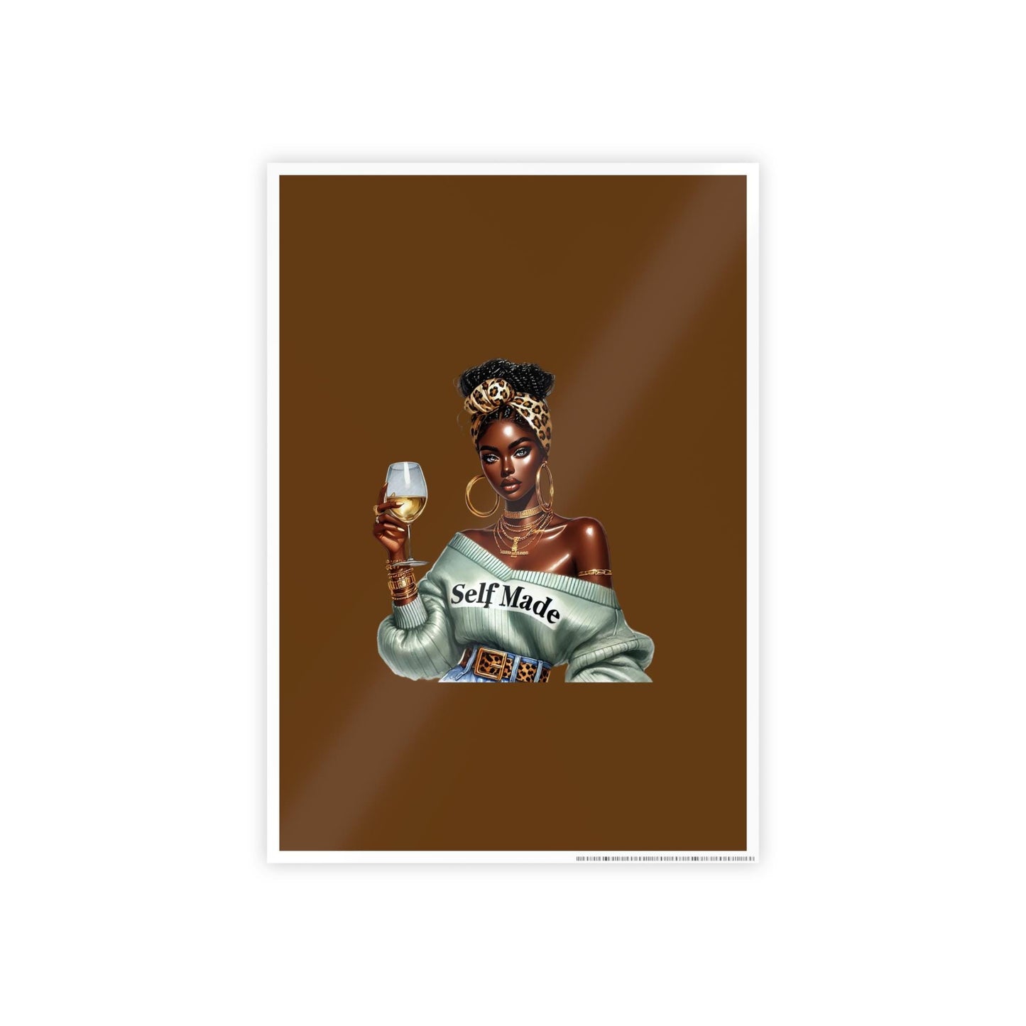 Self Made Gloss Posters, Inspirational Art Print, Home Decor, Motivational Wall Art, Gift for Her, Office Decor