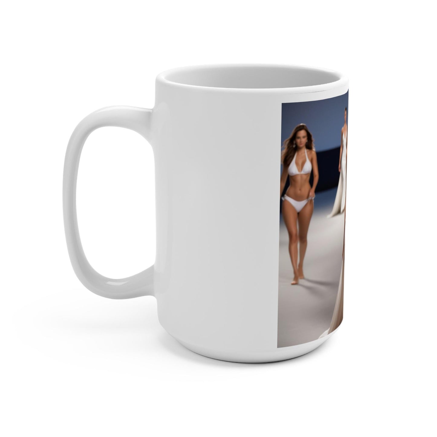 Fashion Runway Mug: Stylish Ceramic Coffee Cup, Gift for Her