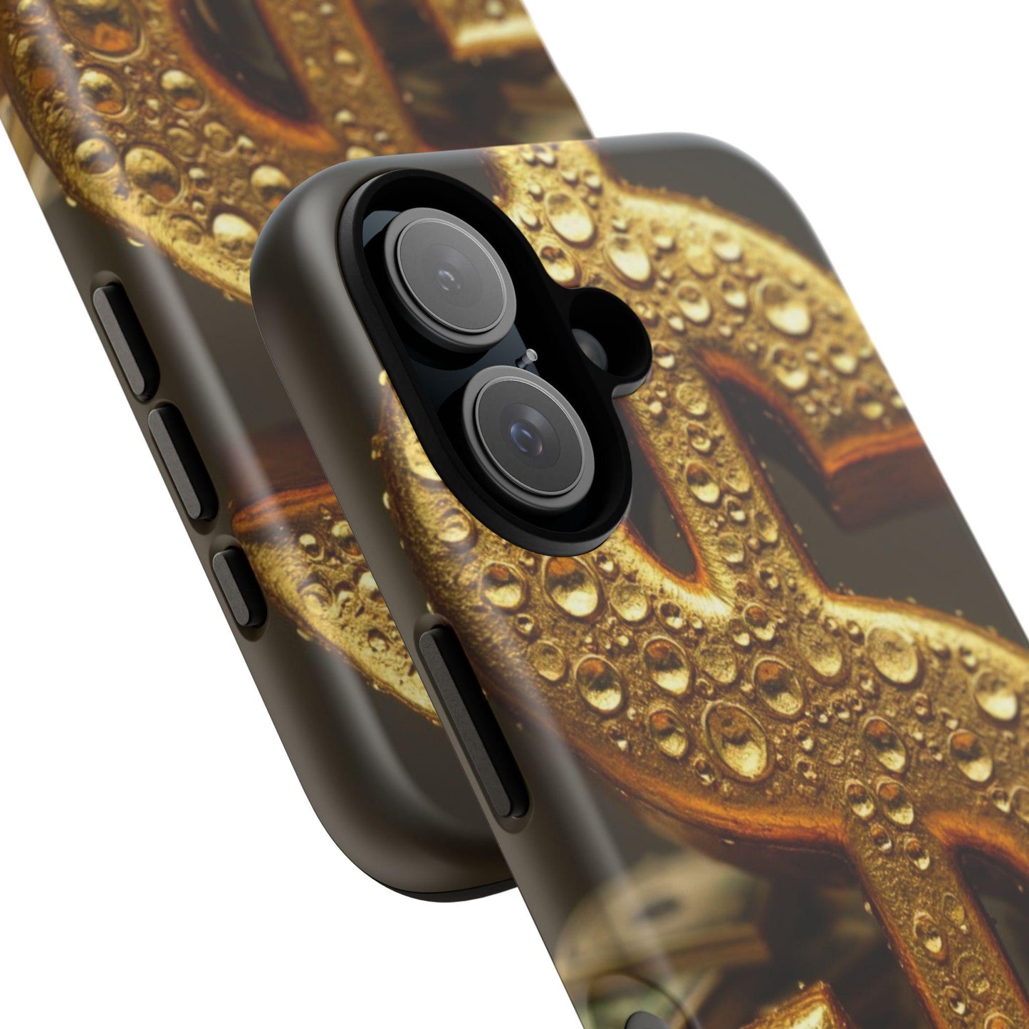 Gold Dollar Symbol Phone Case, Tough Phone Cases, Money Design, Unique Gift, Stylish Mobile Accessory