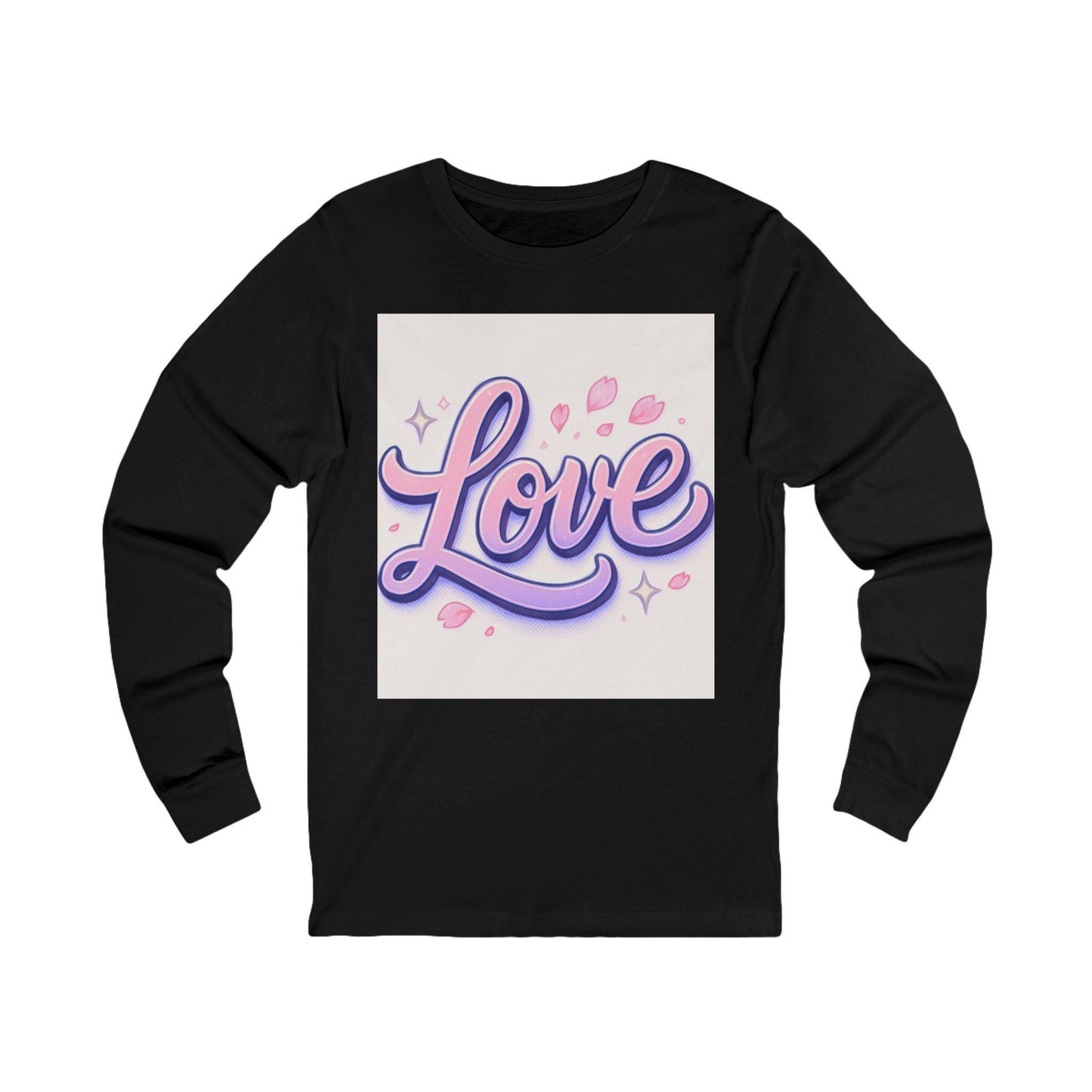 Unisex 'Love' Long Sleeve Tee: Romantic Everyday Apparel