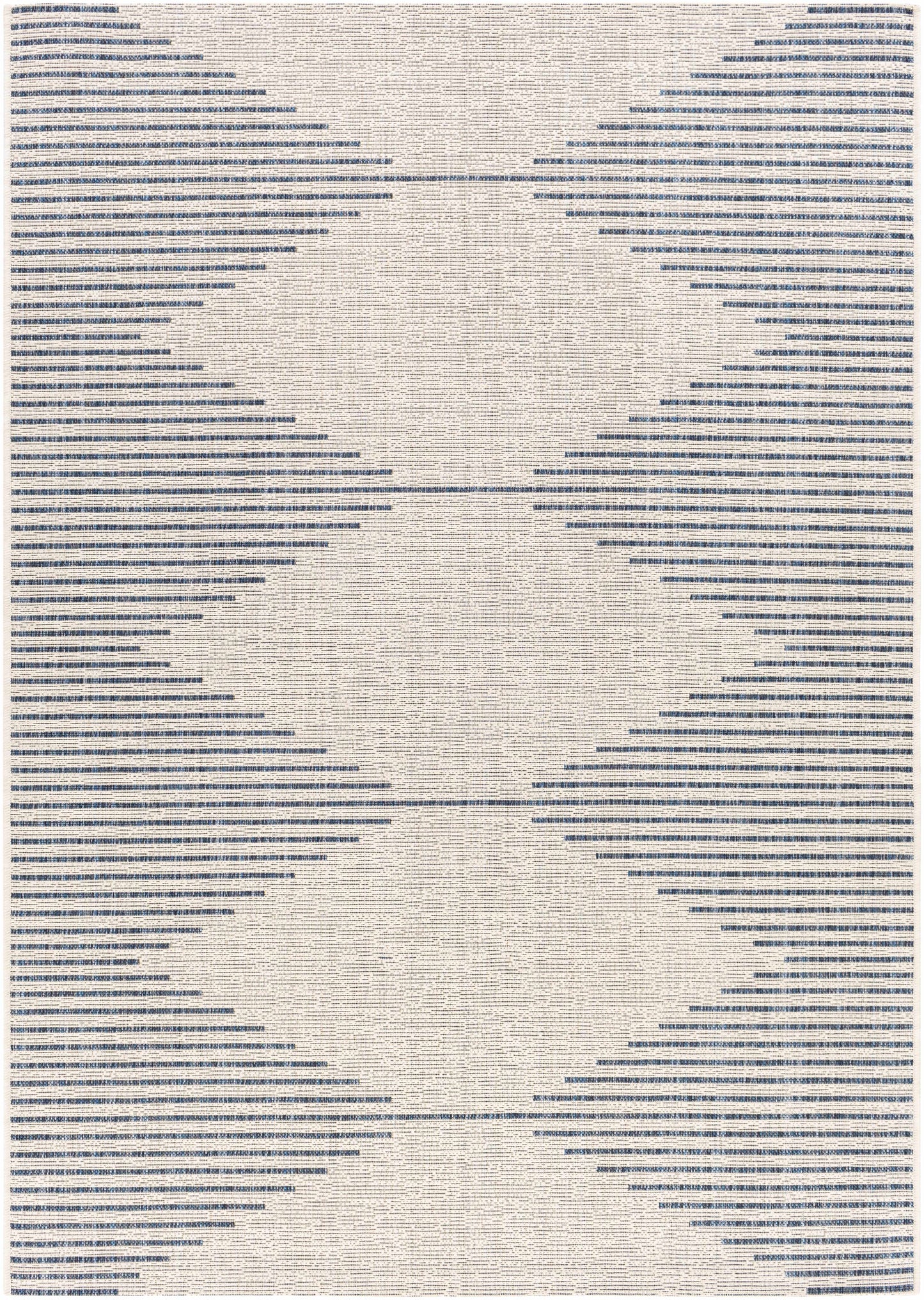 Stephan Blue & Cream Outdoor Rug