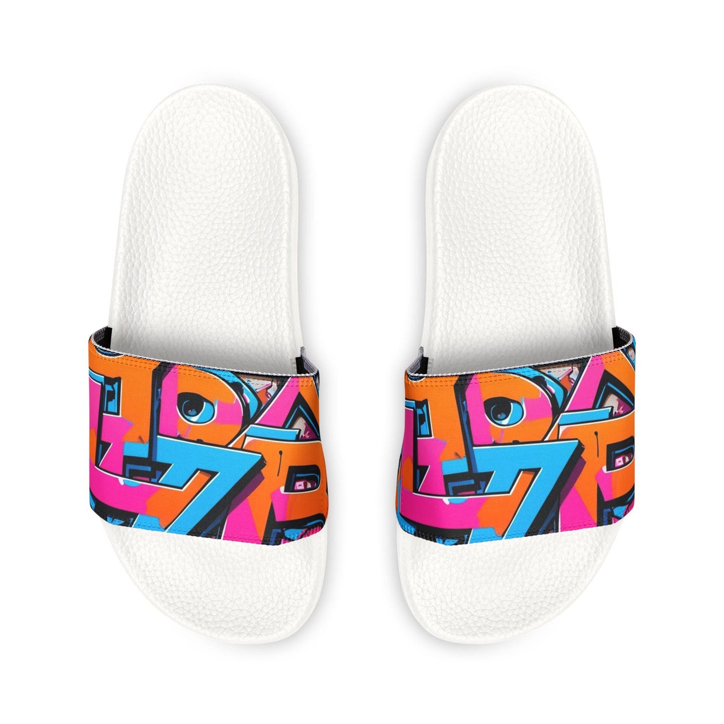 Men's Colorful Slip-On Sandals: Embossed Insole, Removable Straps