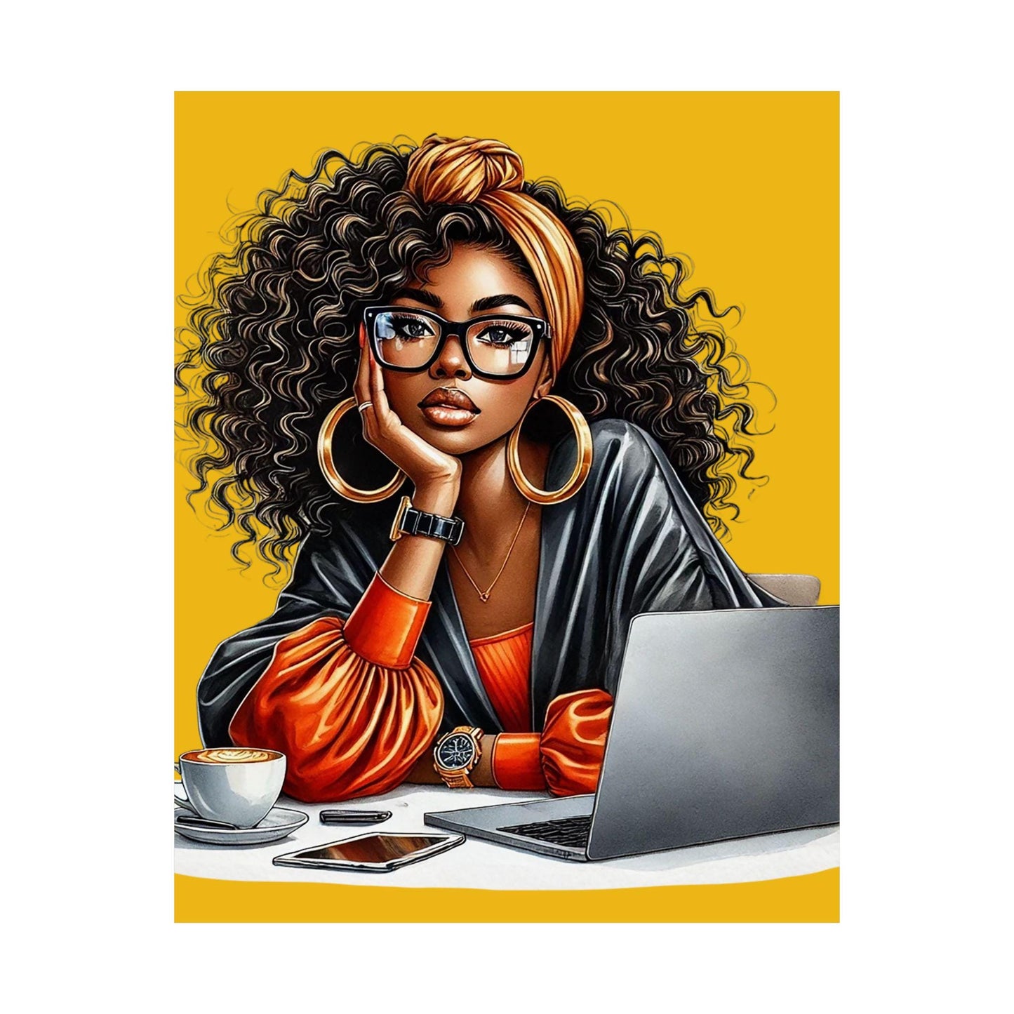 Chic Satin Posters, Inspiring Wall Art, Home Office Decor, Gift for Her, Motivational Decor, Stylish Prints