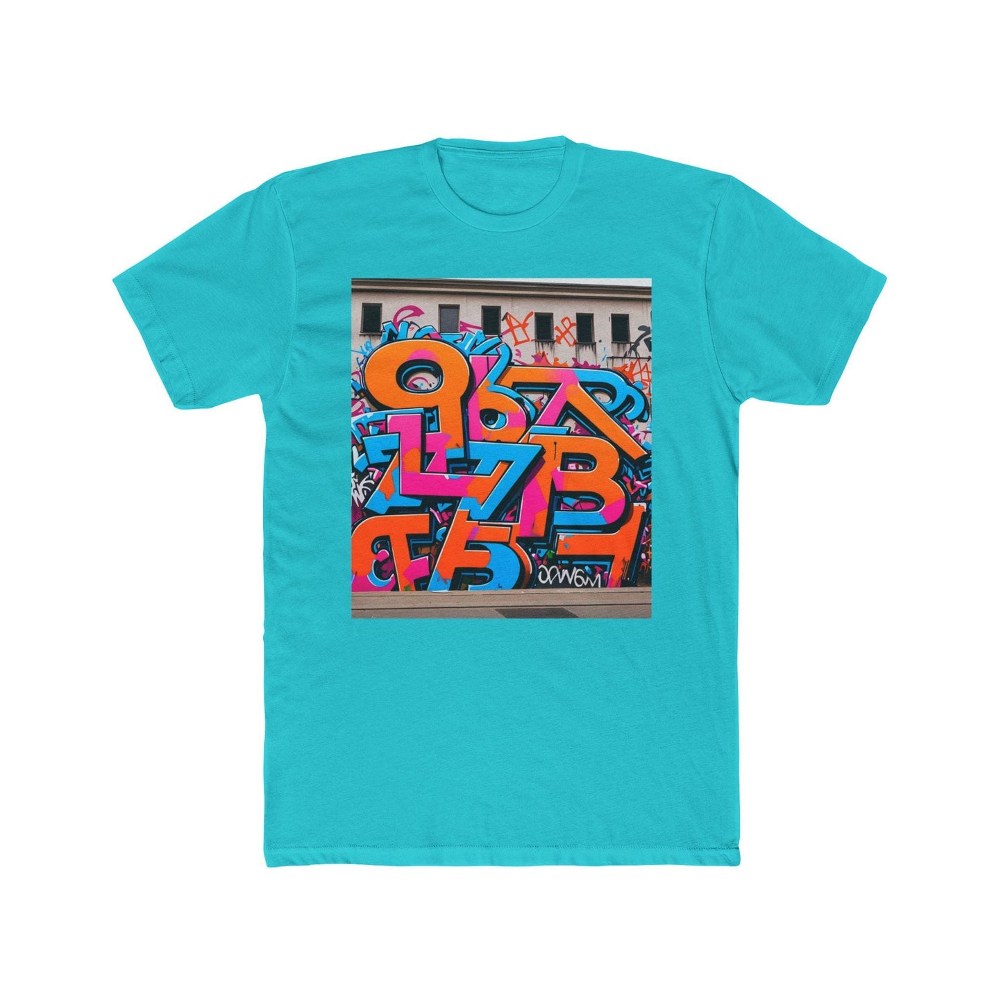 Colorful Graffiti Art Tee: Unisex Cotton Streetwear Shirt