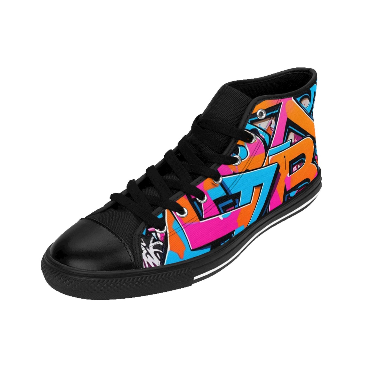 Vibrant High-Top Sneakers: Women's Nylon Canvas Athletic Shoes