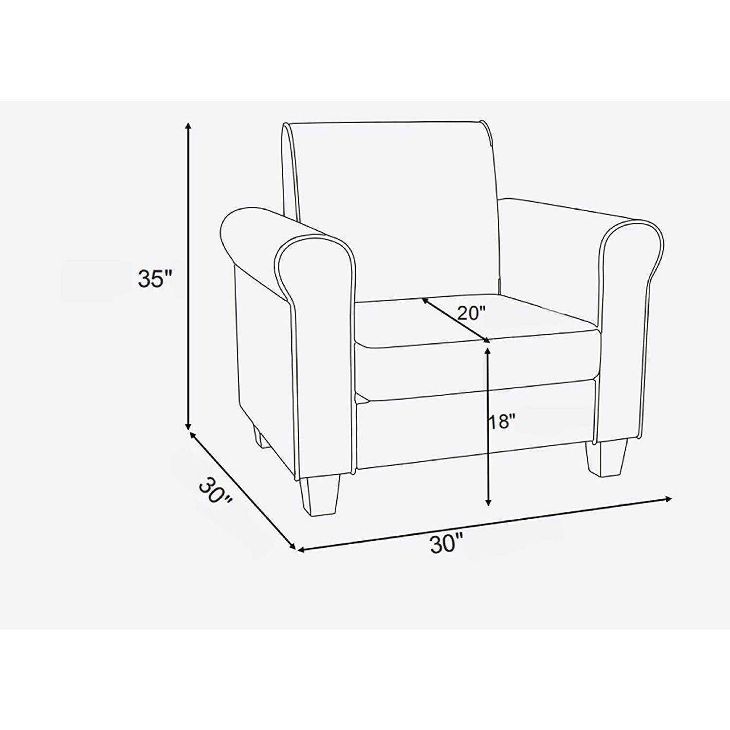 Black Accent Chair Modern Design For Living Room Furniture-1