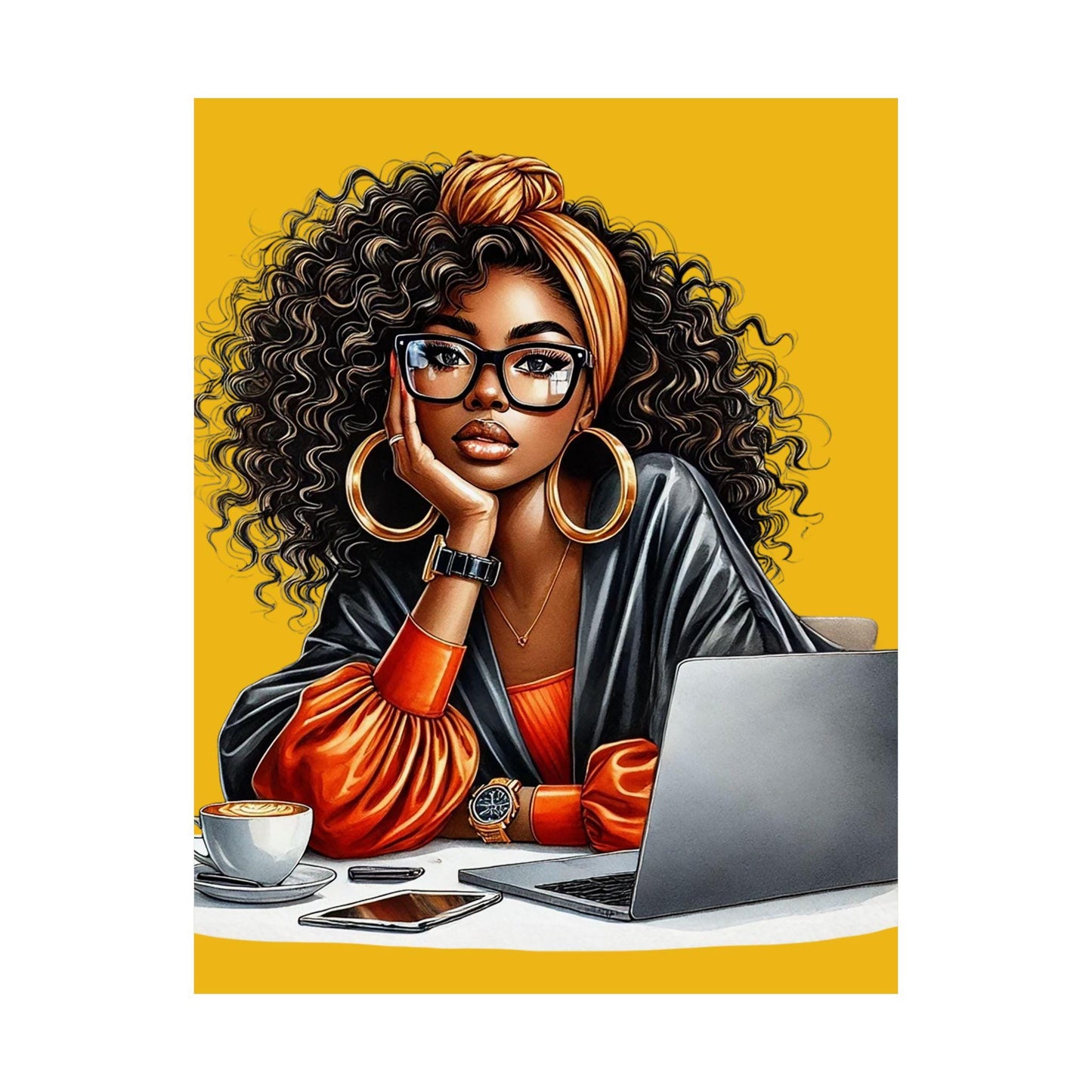 Chic Satin Posters, Inspiring Wall Art, Home Office Decor, Gift for Her, Motivational Decor, Stylish Prints