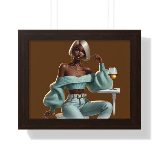 Copy of Chic Art Poster, Stylish Home Decor, Wall Art for Living Room, Wine Lover Gift, Modern Feminine Decor, Trendy Artwork