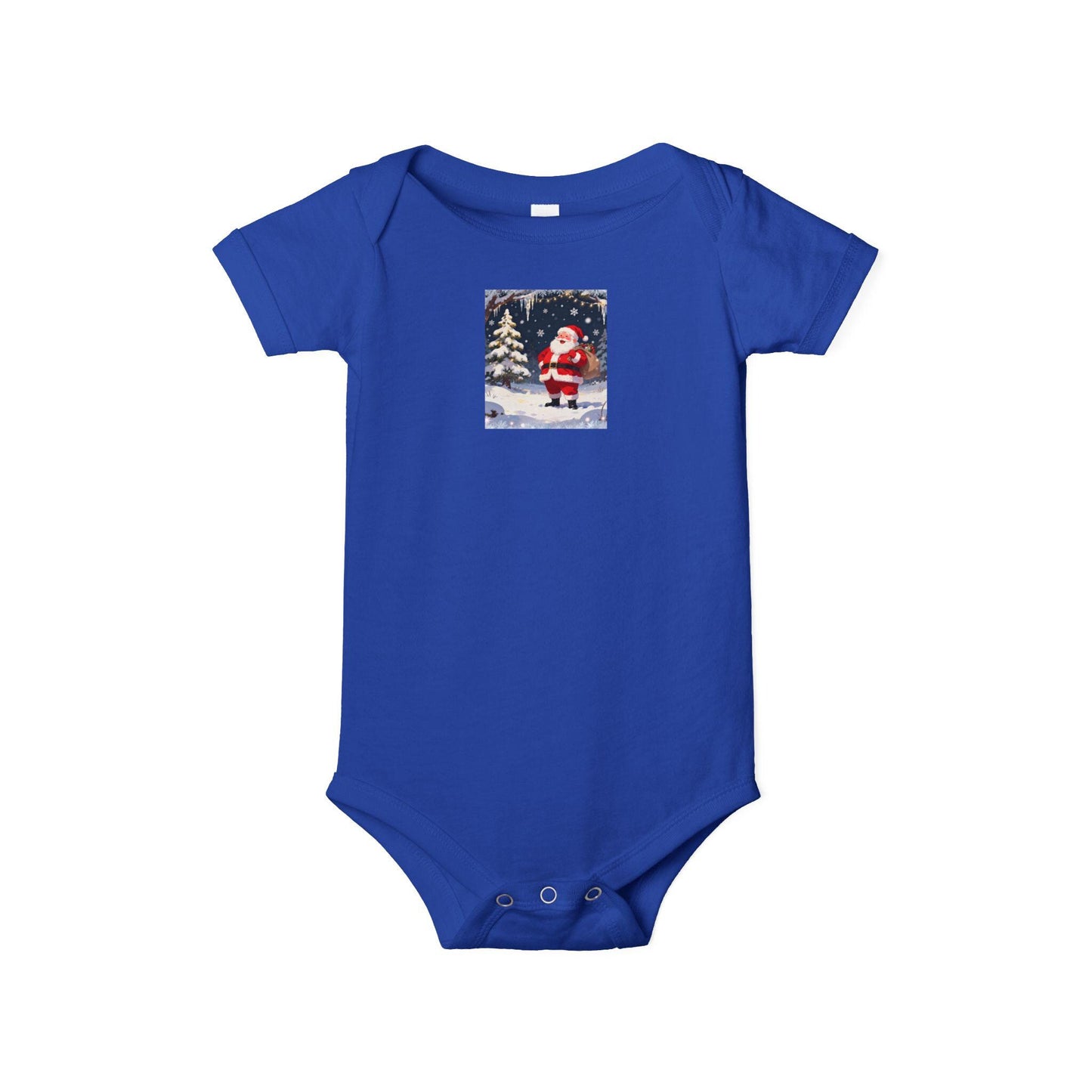 Christmas Baby Bodysuit with Santa Design, Cute Holiday Infant Outfit, Perfect Gift for Newborns, Baby Shower, Winter Celebrations