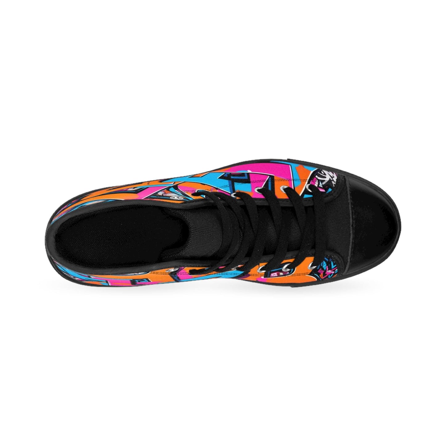 Vibrant High-Top Sneakers: Women's Nylon Canvas Athletic Shoes