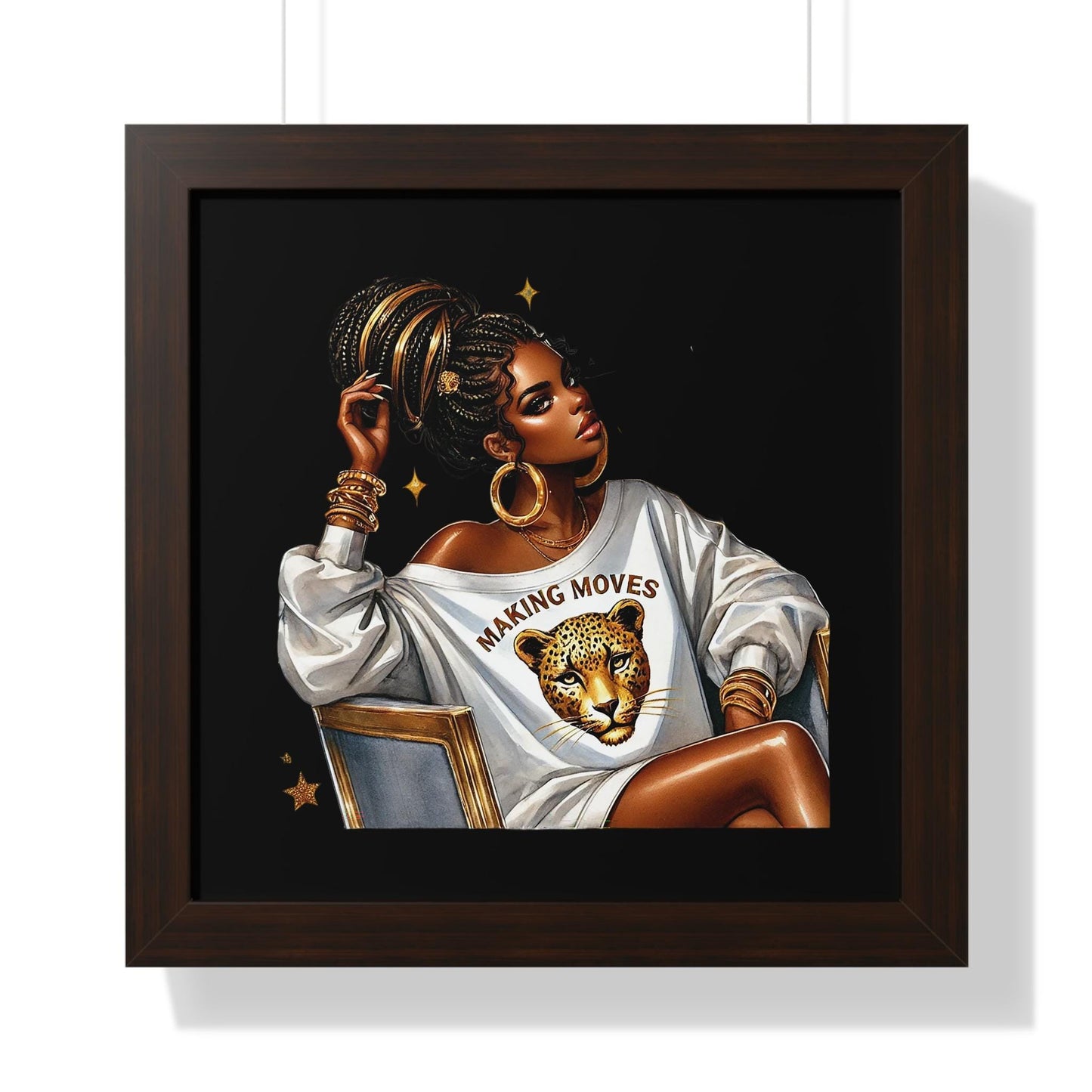 Chic Framed Poster Art, Empowering Wall Decor, Modern Home Accent, Inspirational Art for Living Room, Gift for Friends