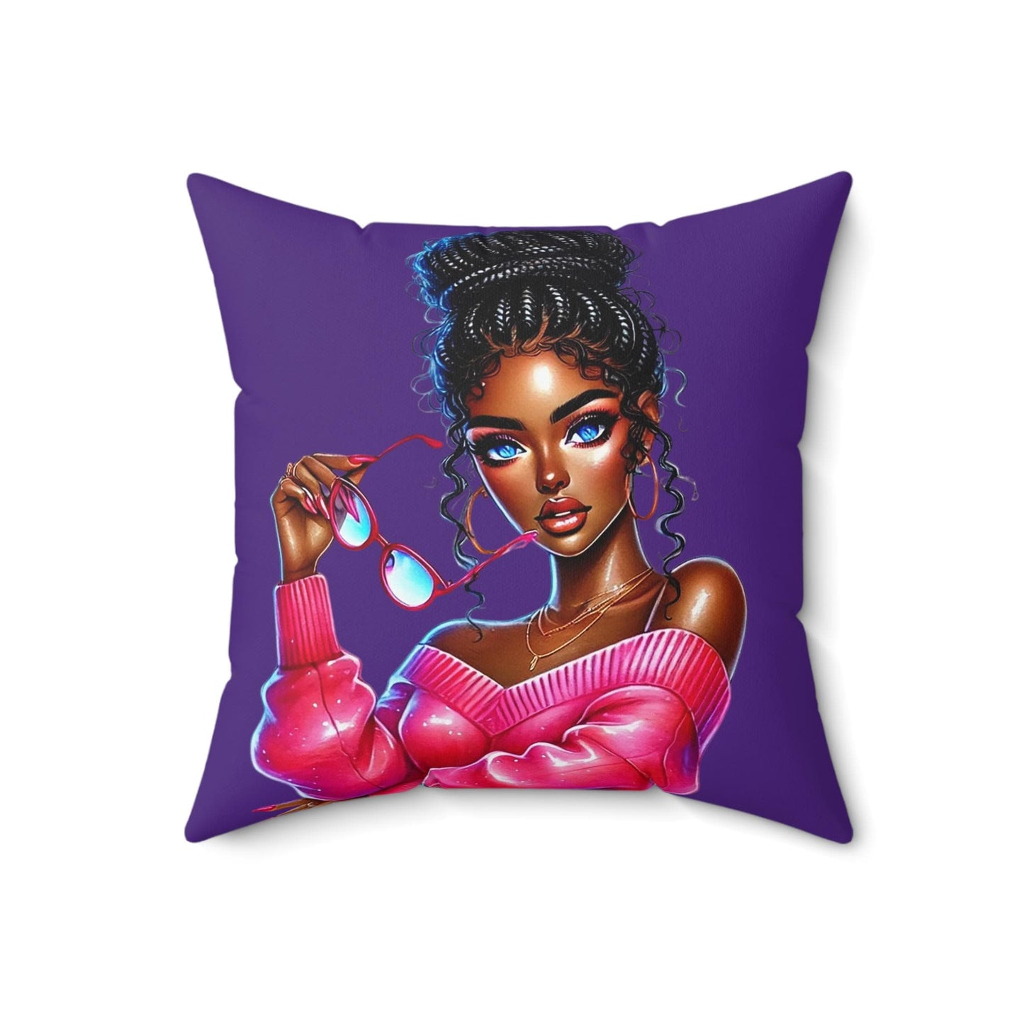 Vibrant Art Deco Pillow, Cozy Home Decor, Gift for Her, Modern Accent, Living Room Cushion, Unique Art Pillow