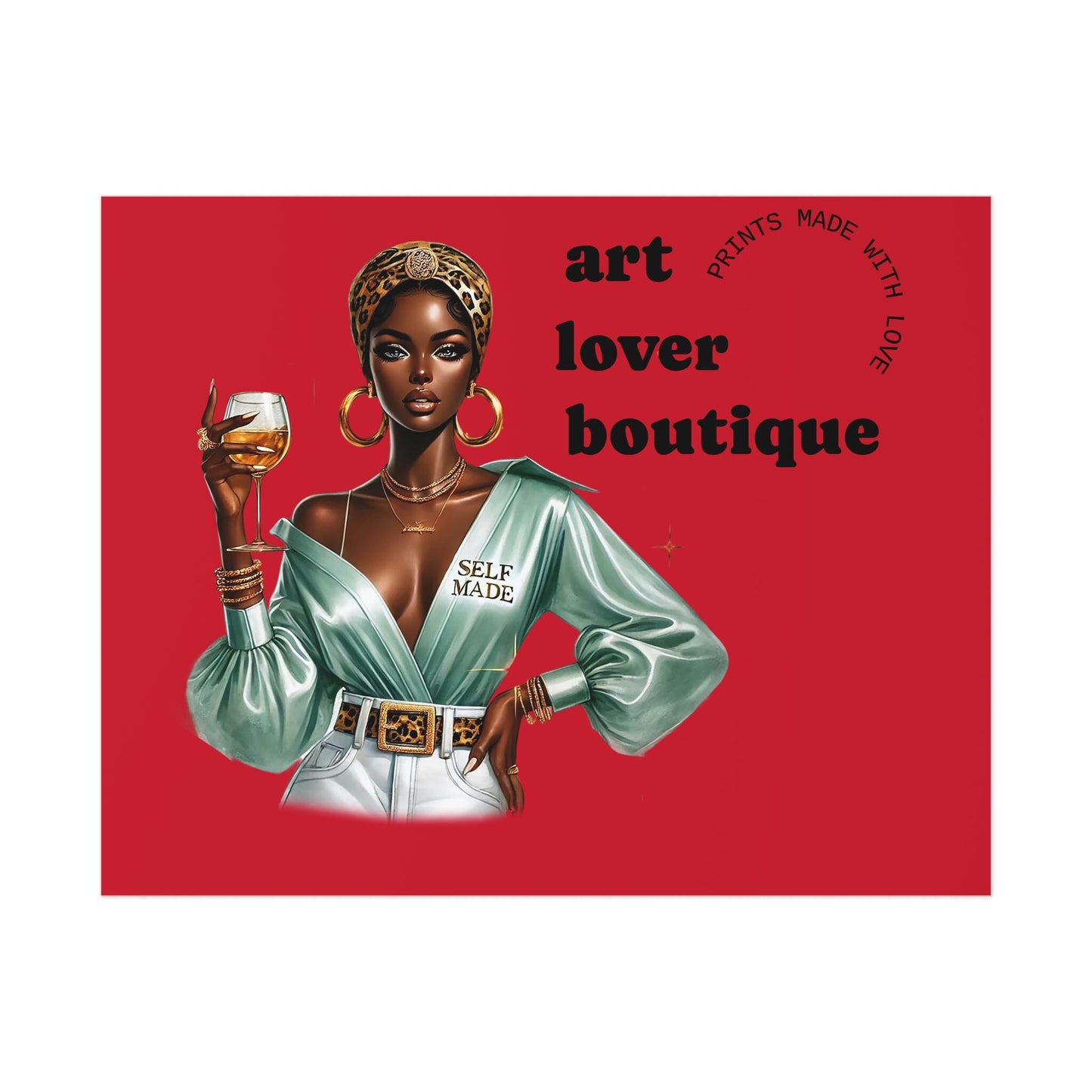 Art Lover Boutique Poster | Stylish Home Decor, Wall Art, Gift for Art Enthusiasts, Modern Design, Fashionable Decor
