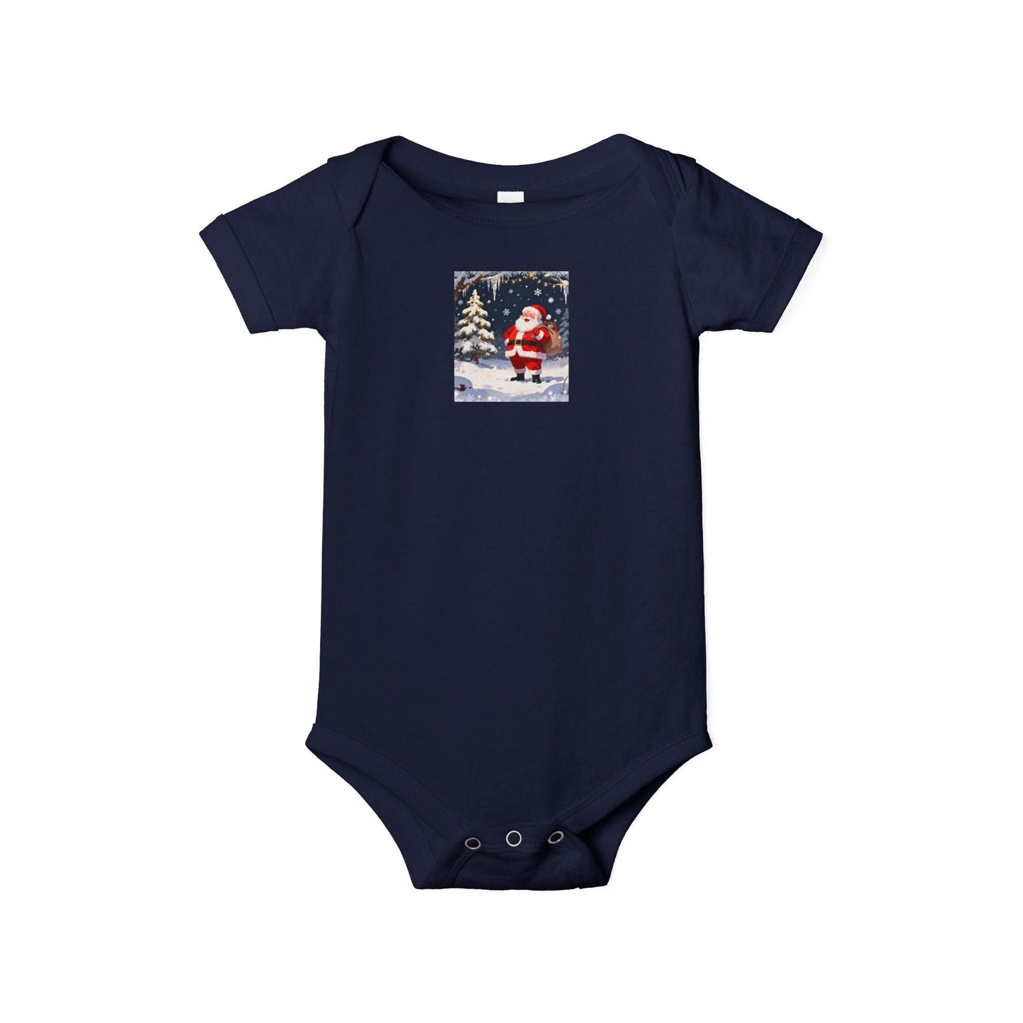 Christmas Baby Bodysuit with Santa Design, Cute Holiday Infant Outfit, Perfect Gift for Newborns, Baby Shower, Winter Celebrations