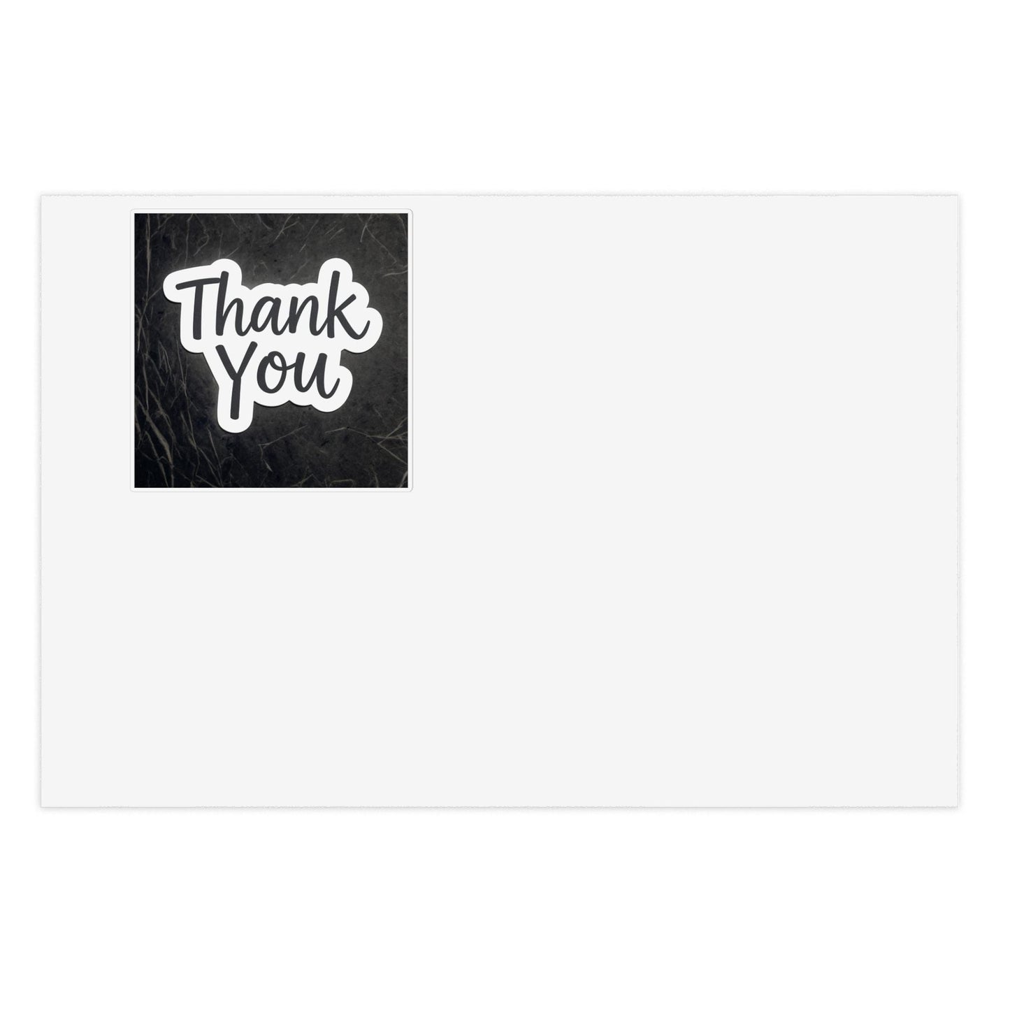 Sparkling Thank You Sticker Sheet Set: Holographic, White, Transparent
