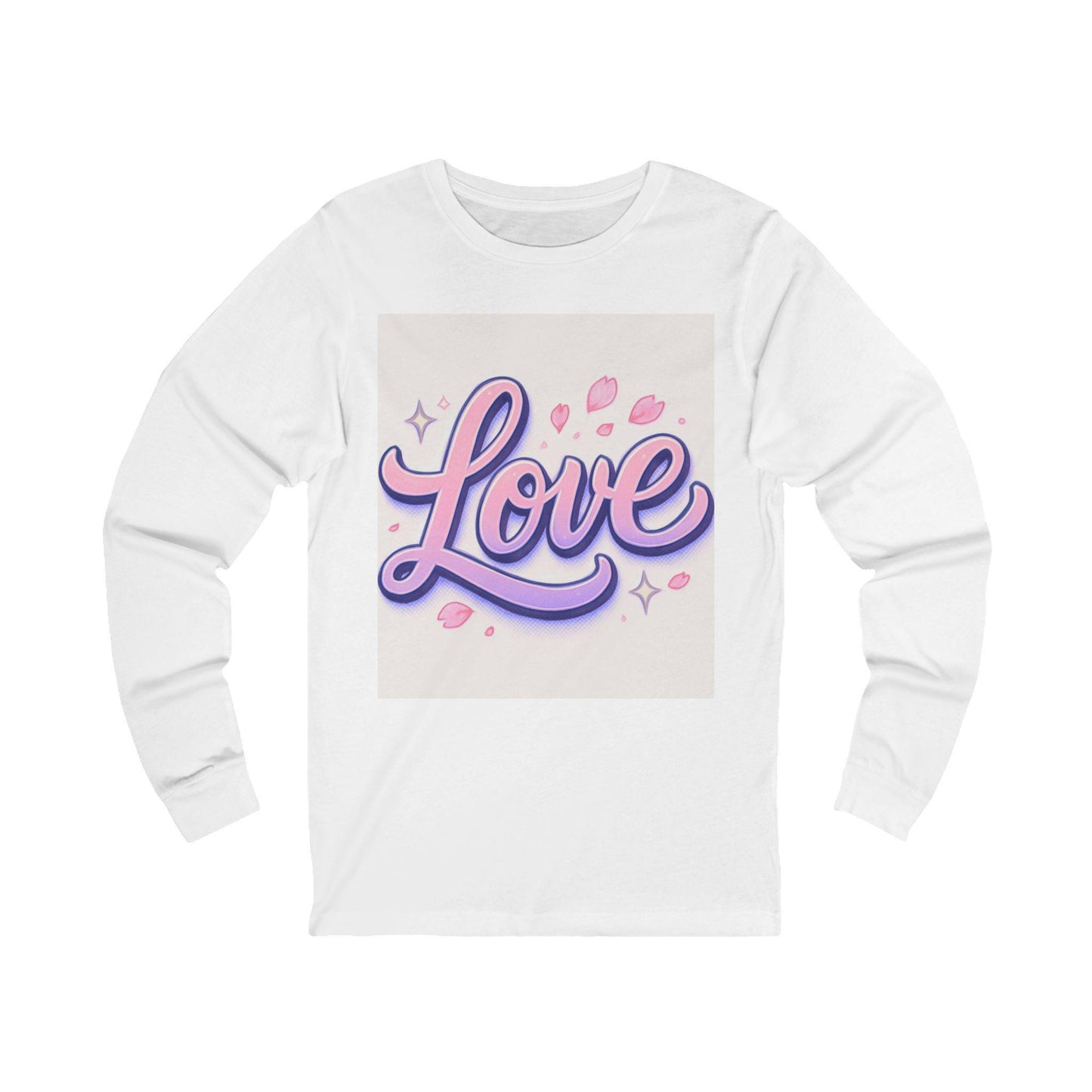 Unisex 'Love' Long Sleeve Tee: Romantic Everyday Apparel