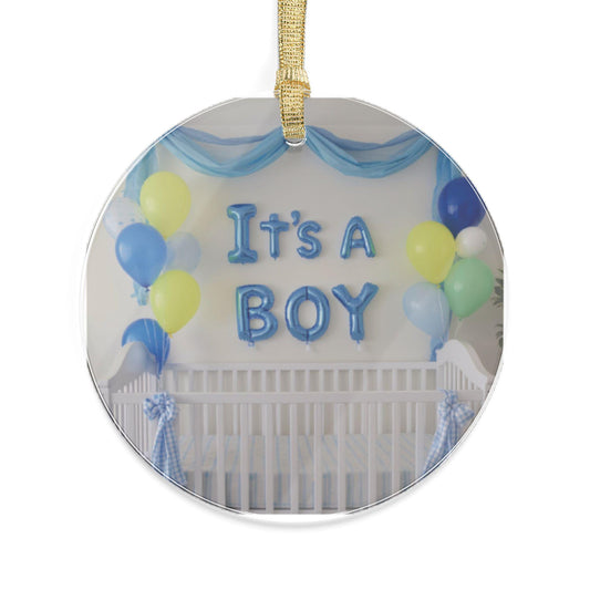 Acrylic Baby Milestone Ornament: Newborn Gift, Gender Reveal