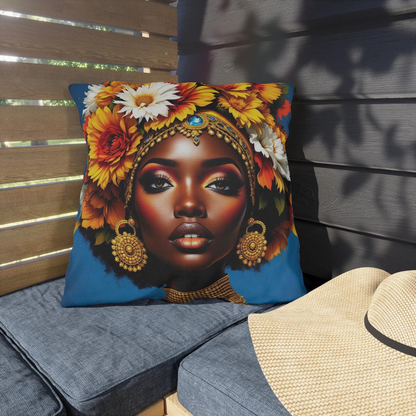 Bohemian Outdoor Pillows, Decorative Toss Pillows, Floral Accent Cushions, Garden Decor, Indoor-Outdoor Pillows