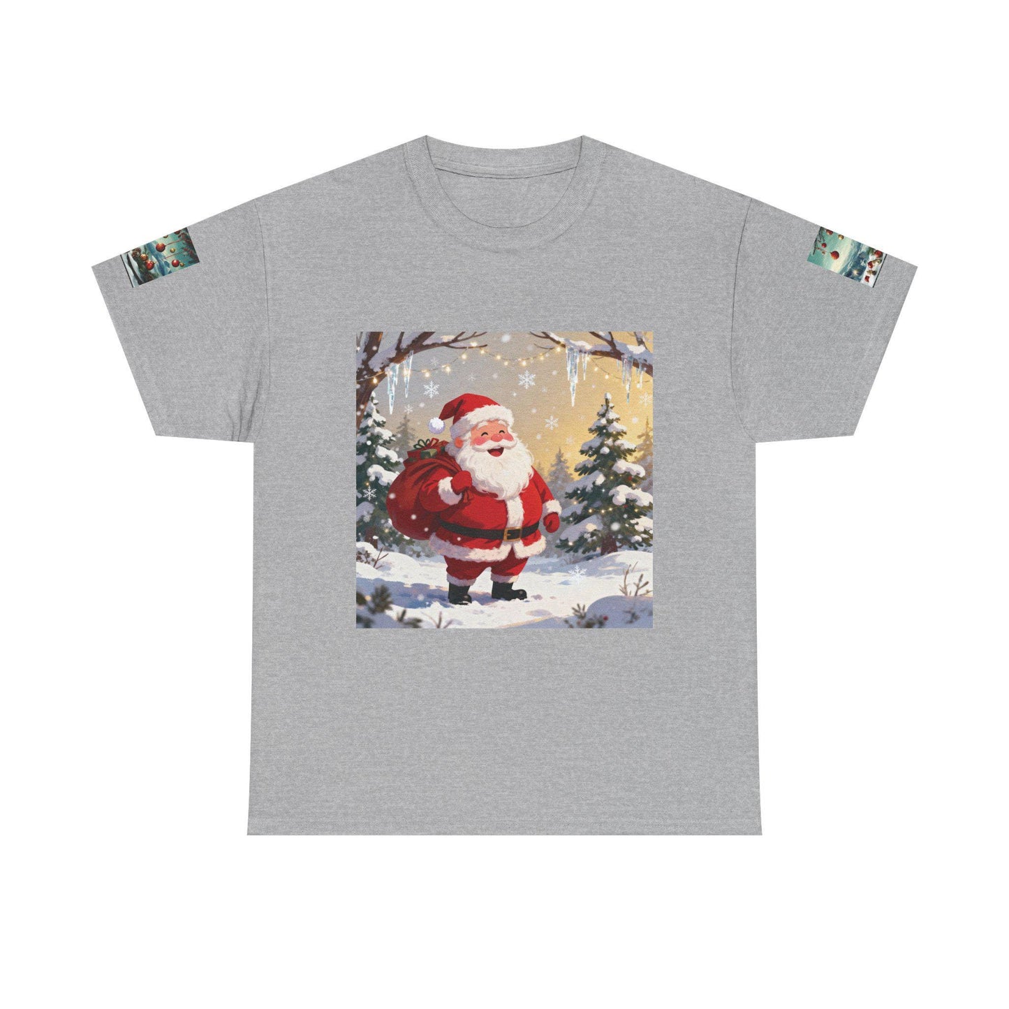 Santa Holiday T-Shirt, Christmas Tee, Unisex Festive Cotton Shirt, Winter Apparel, Gift for Him/Her, Holiday Spirit Wear