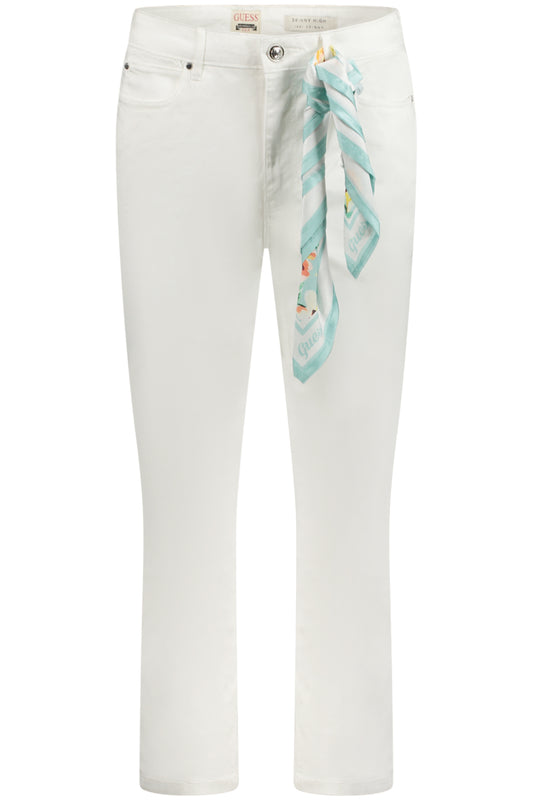 GUESS JEANS WOMEN'S WHITE DENIM JEANS