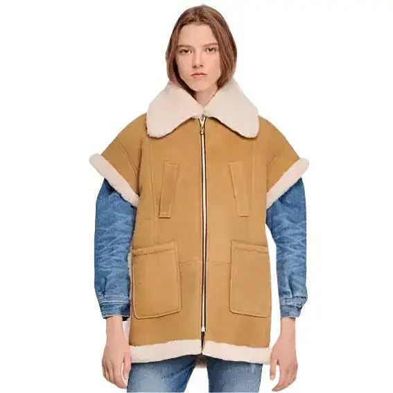 Women’s Vintage Shearling Vest-1