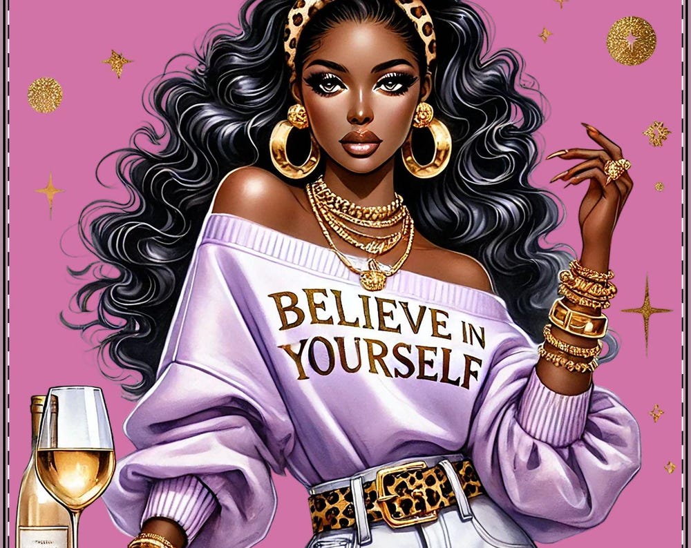 Stylish Satin Poster, Inspirational Wall Art