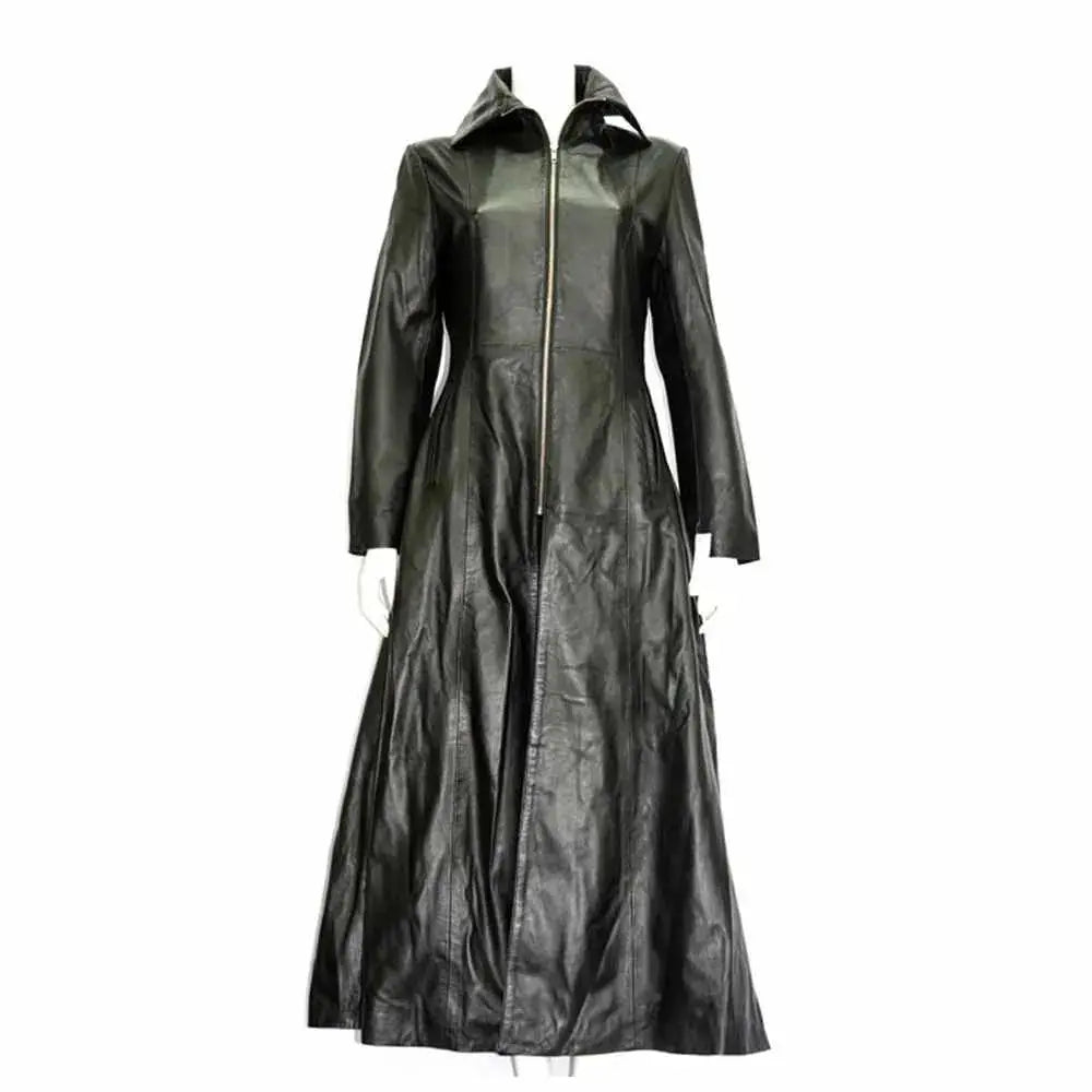 Women’s Midnight Black Leather Coat
